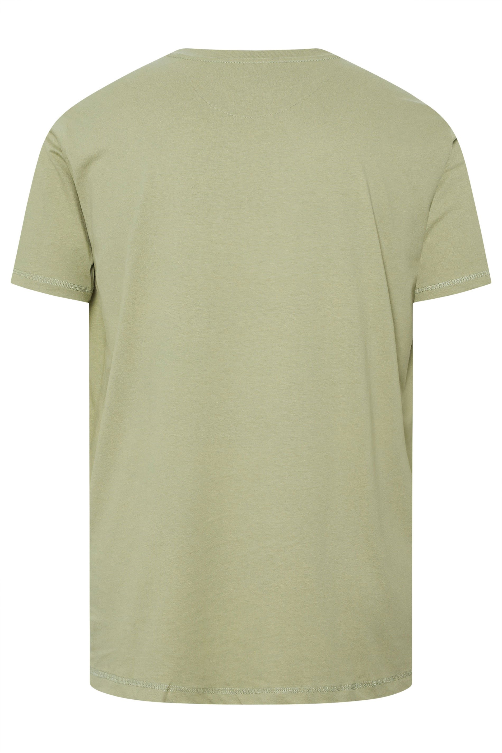 FIRETRAP Big & Tall Green Logo Print T-Shirt | BadRhino 2