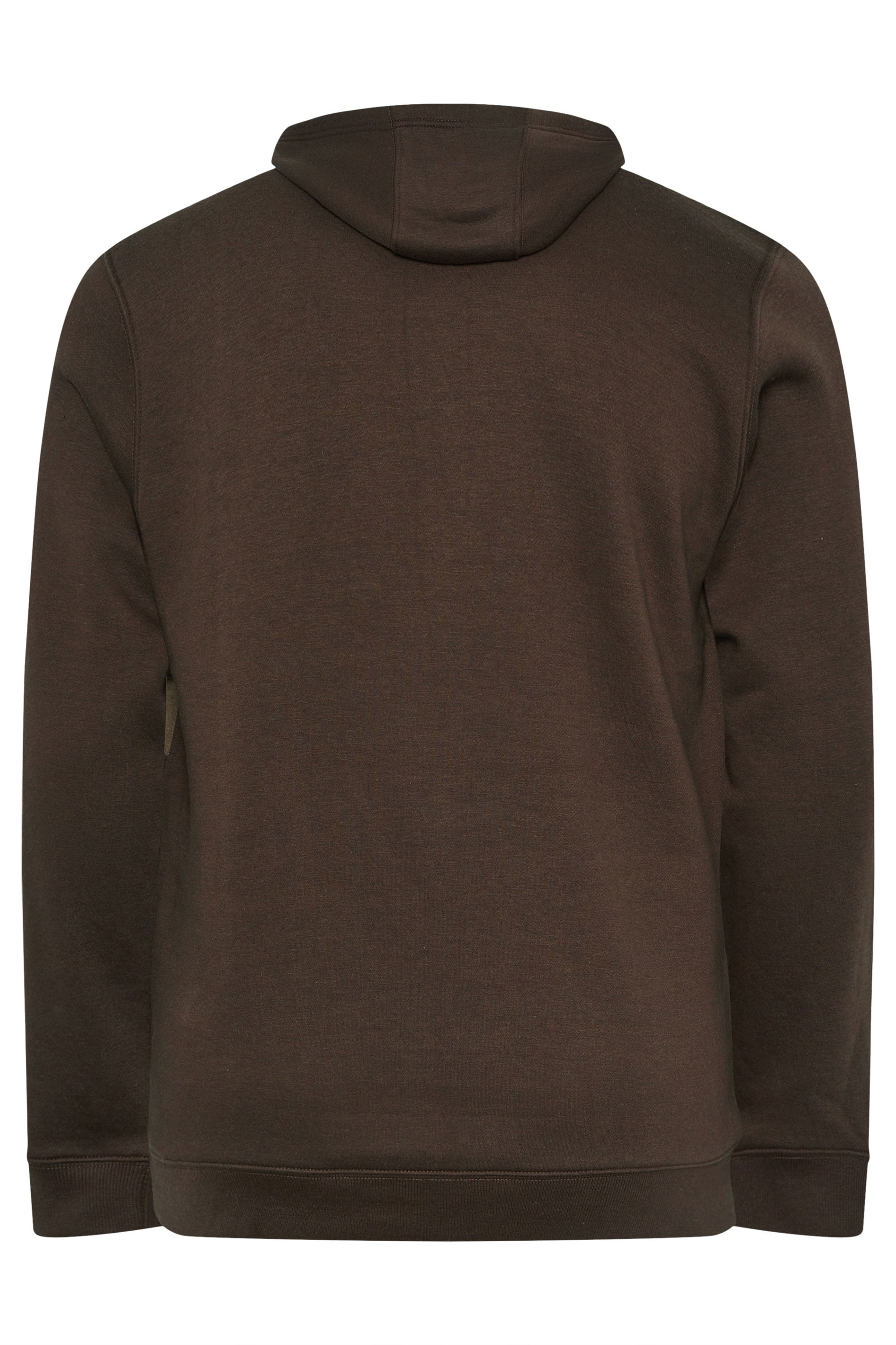 BadRhino Big & Tall Brown Cut & Sew Hoodie | BadRhino 7