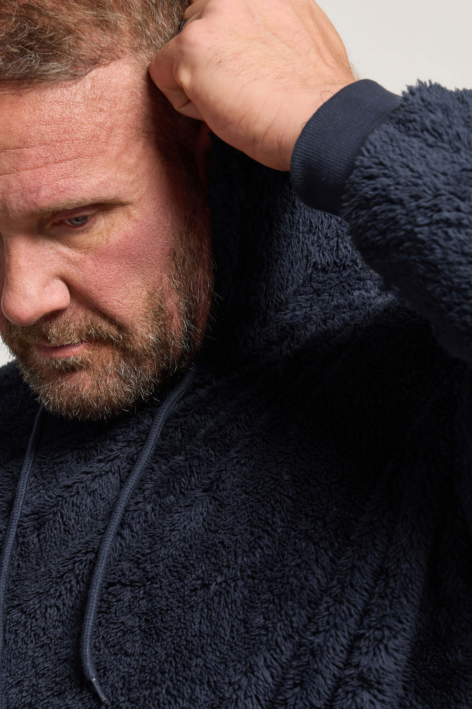 BadRhino Big & Tall Navy Blue Super soft Fleece Lounge Set | BadRhino 5