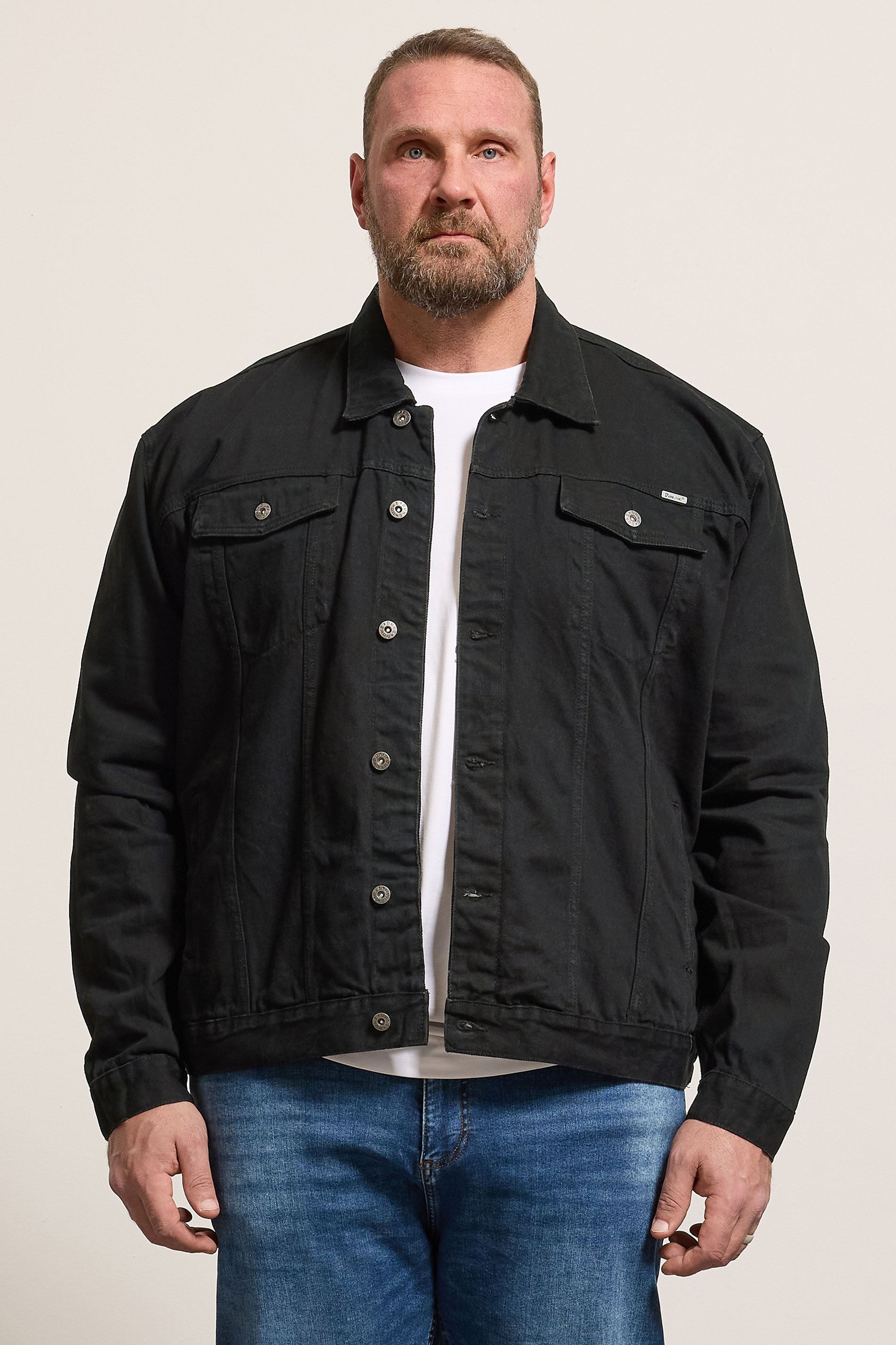 D555 Black Denim Jacket | BadRhino 3