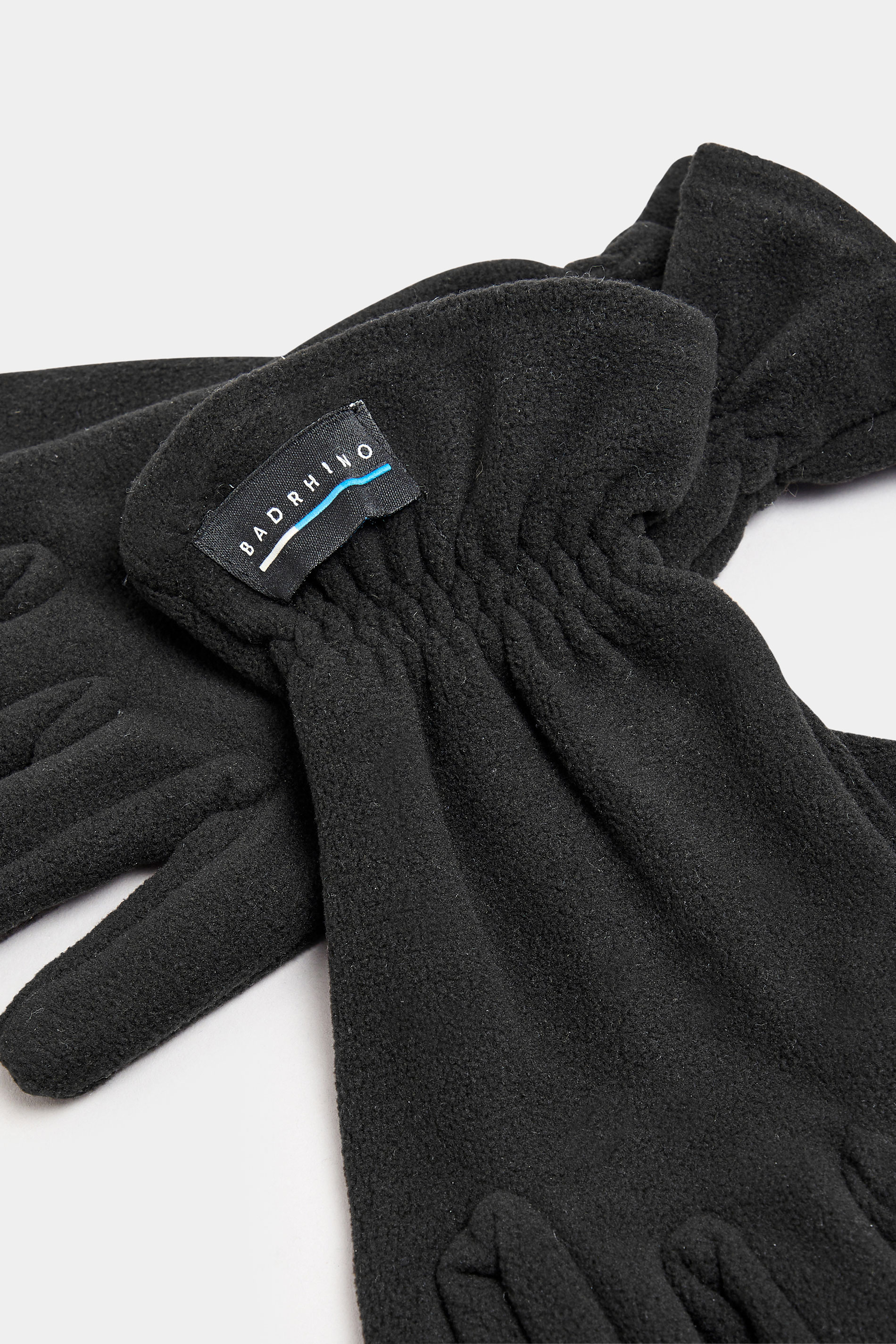 BadRhino Black Fleece Logo Gloves | BadRhino 3