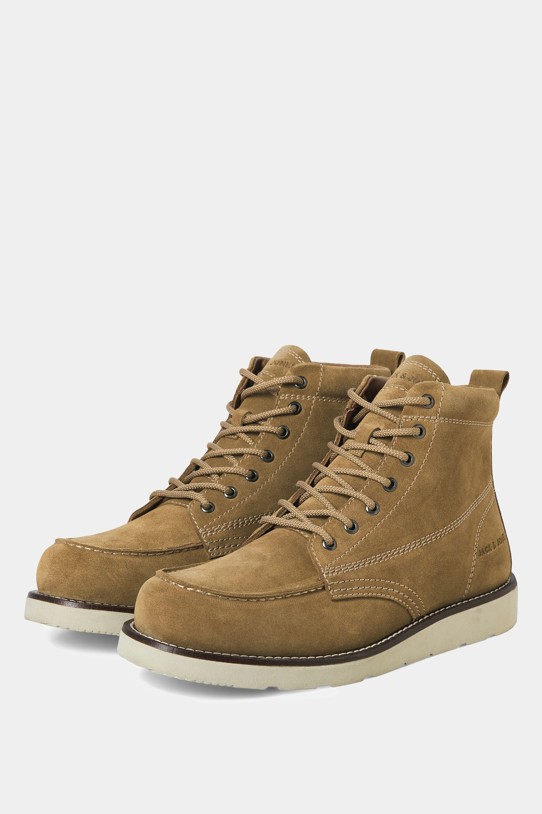 JACK & JONES Big & Tall Mustard Brown Suede Toronto Boots | BadRhino 1
