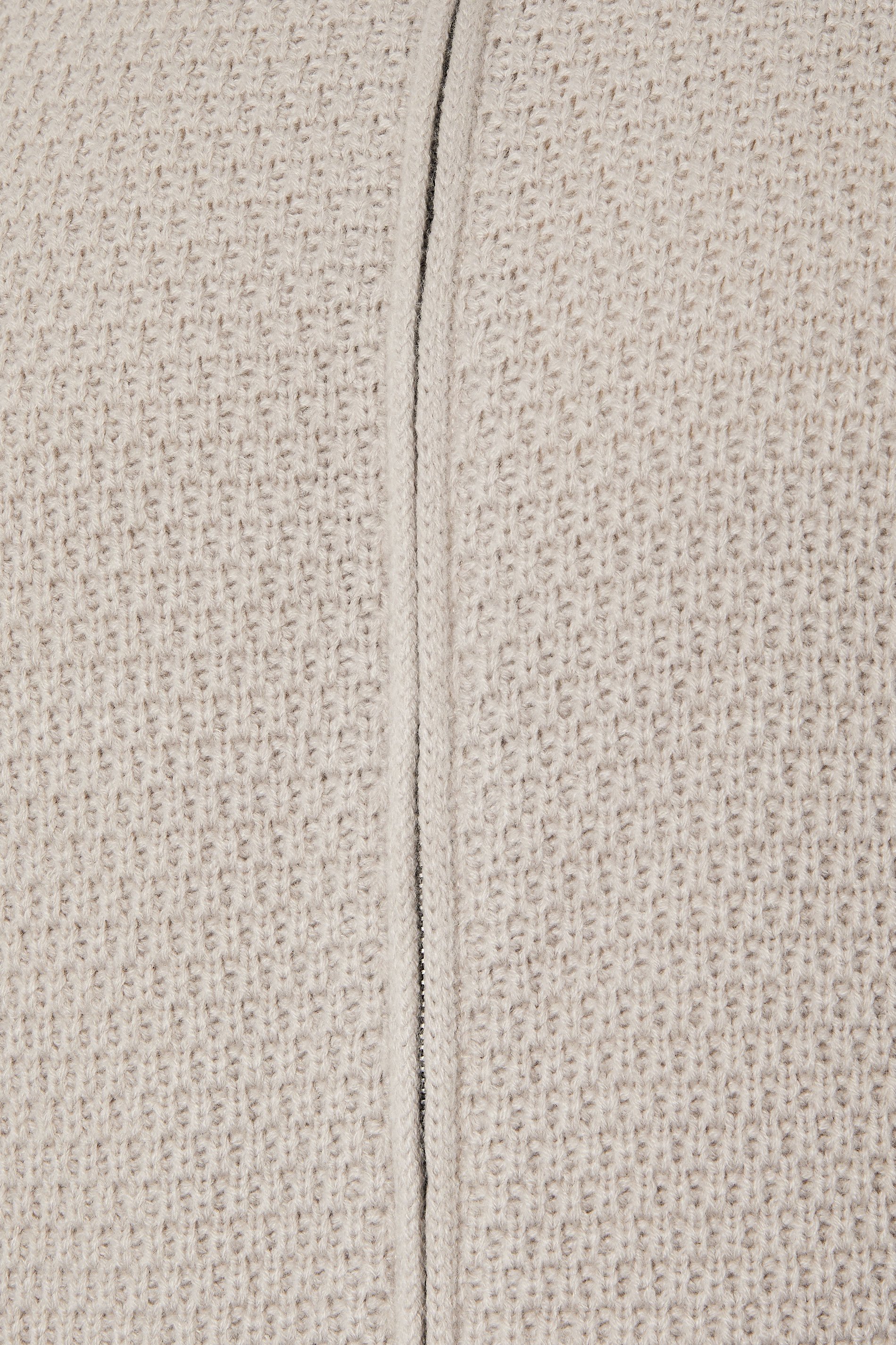 BadRhino Big & Tall Natural Brown Wool Zip Through Jumper | BadRhino 7