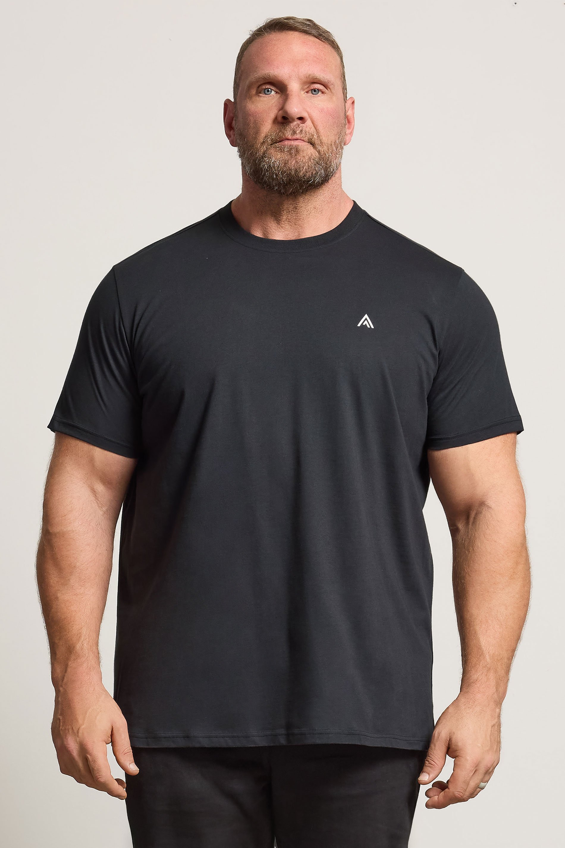 STUDIO A Big & Tall Black Snake & Skull Graphic T-Shirt | BadRhino 1