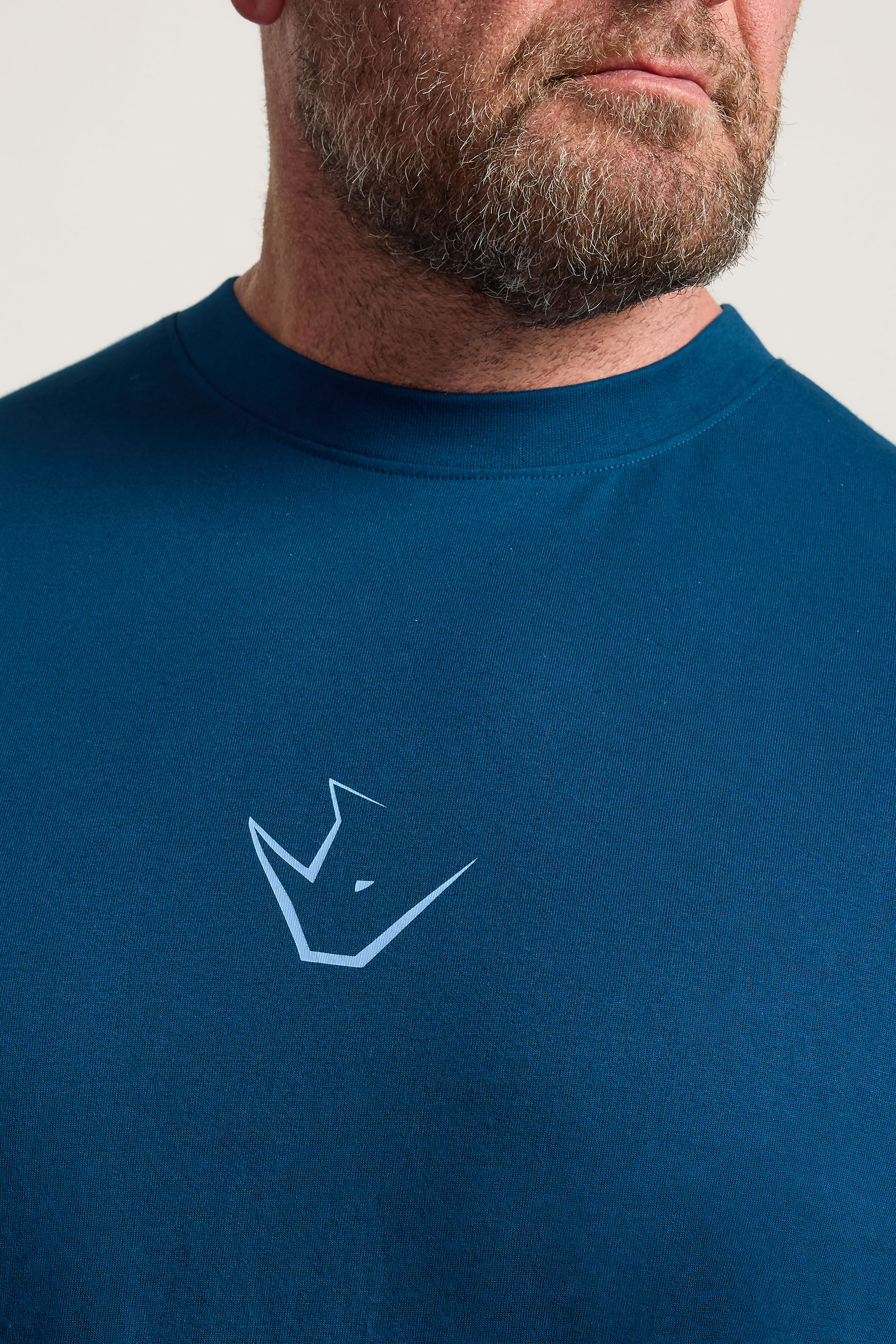 IronRhino Big & Tall Navy Blue Powerhouse T-Shirt | BadRhino 4