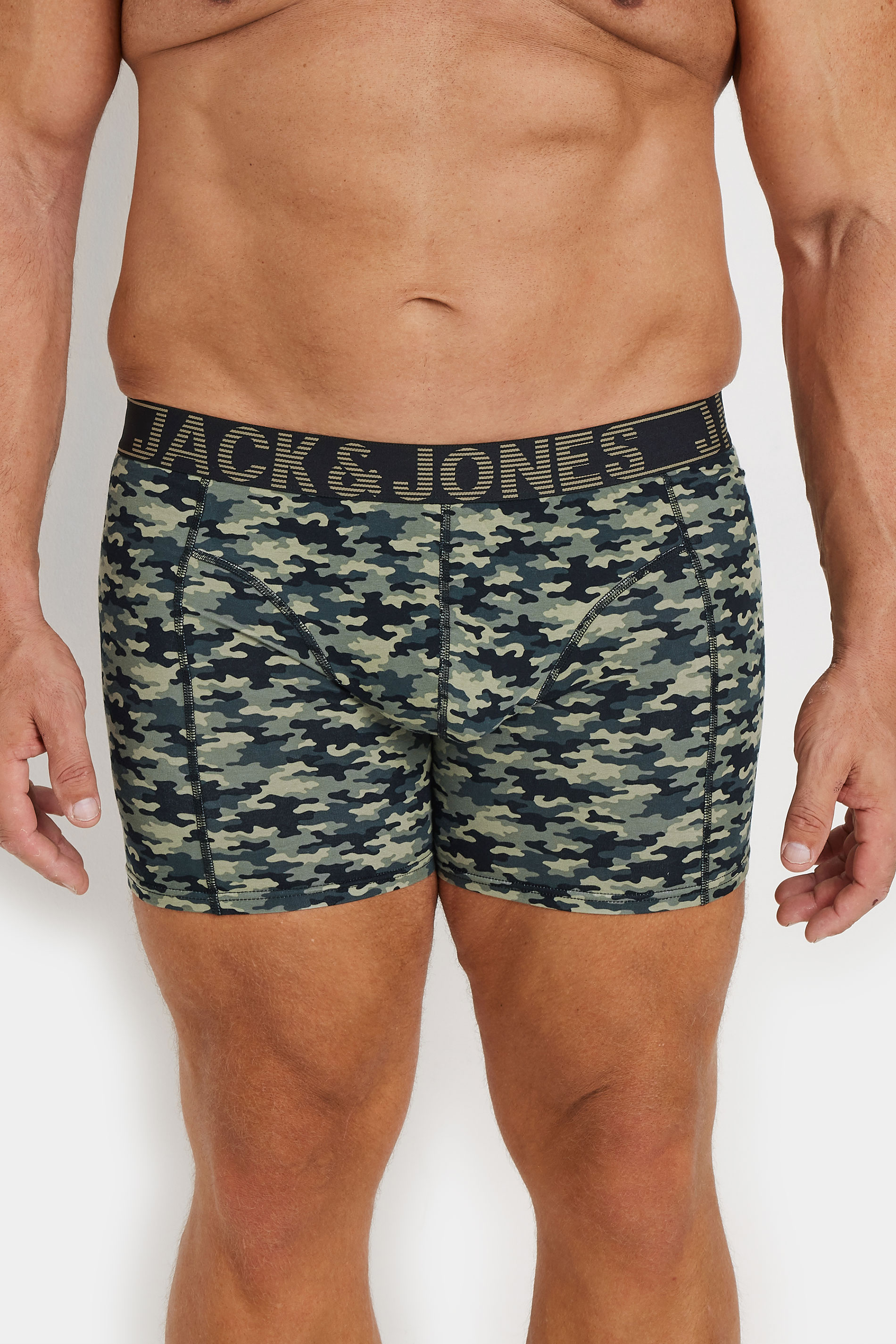 JACK & JONES Big & Tall Black 'Danny' 3 Pack Boxers | BadRhino 3