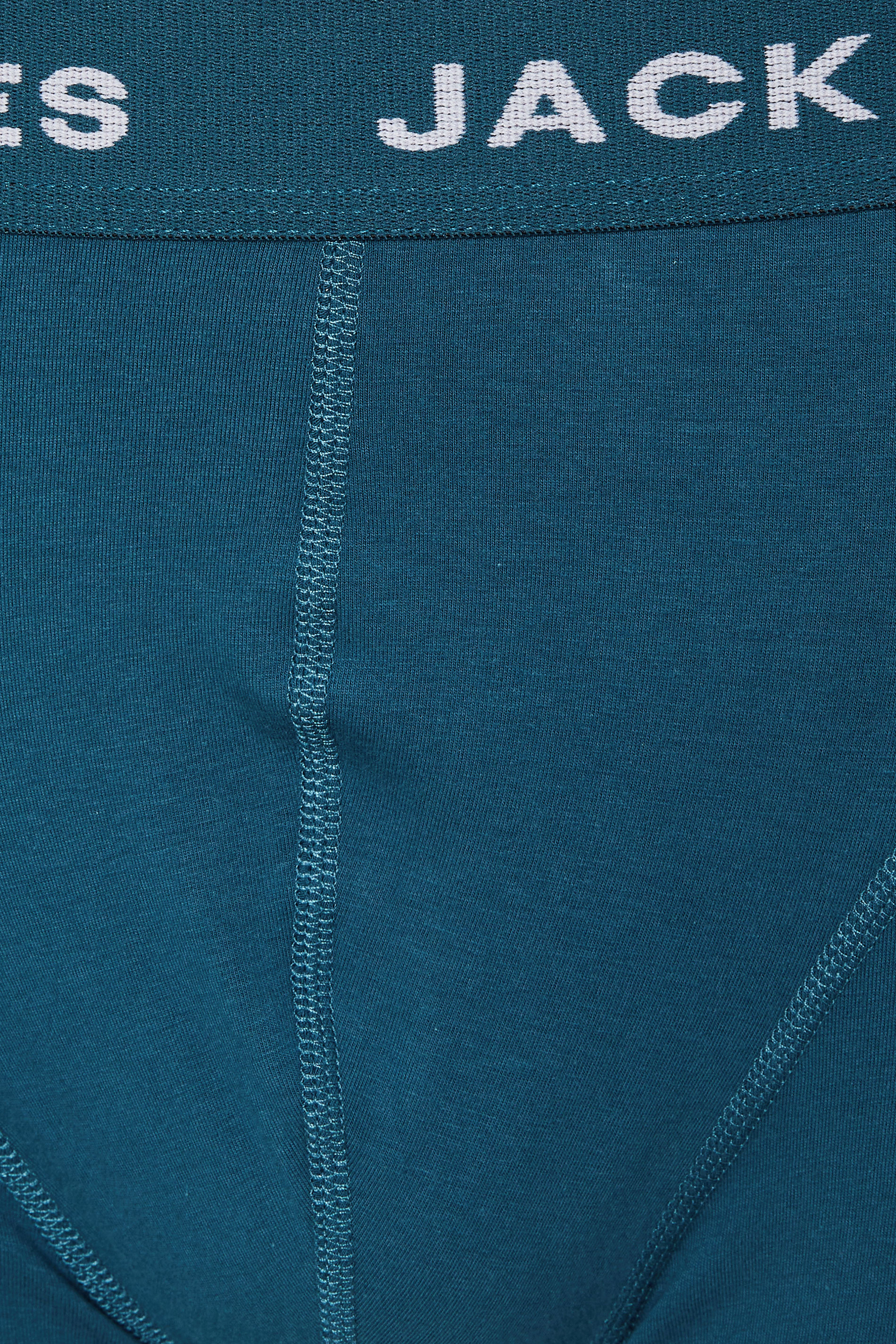 JACK & JONES Big & Tall 5 PACK Green/Blue/Black/Navy/Purple Boxers | BadRhino 11