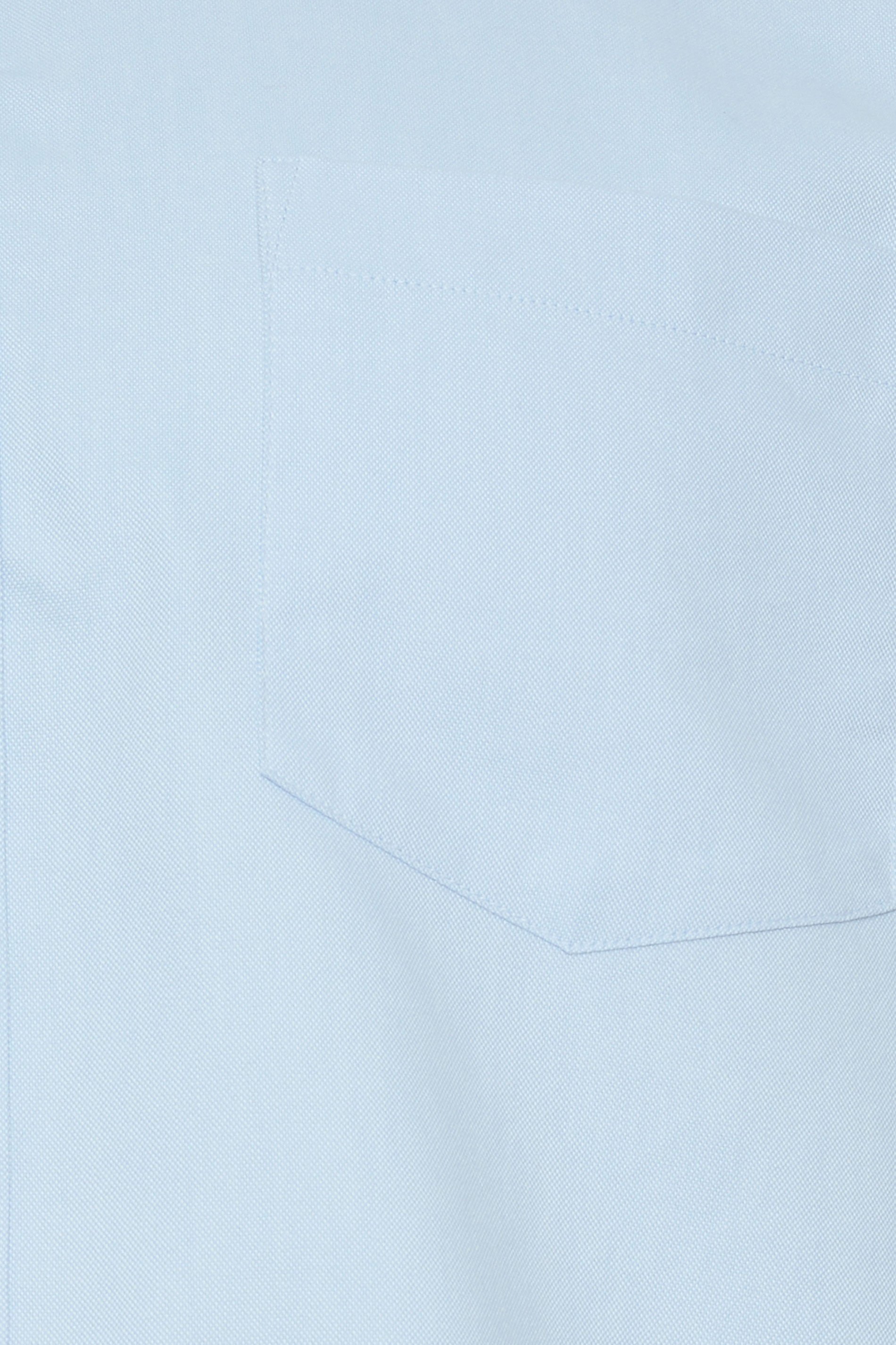 BadRhino Big & Tall Premium Light Blue Short Sleeve Oxford Cotton Shirt | BadRhino 2