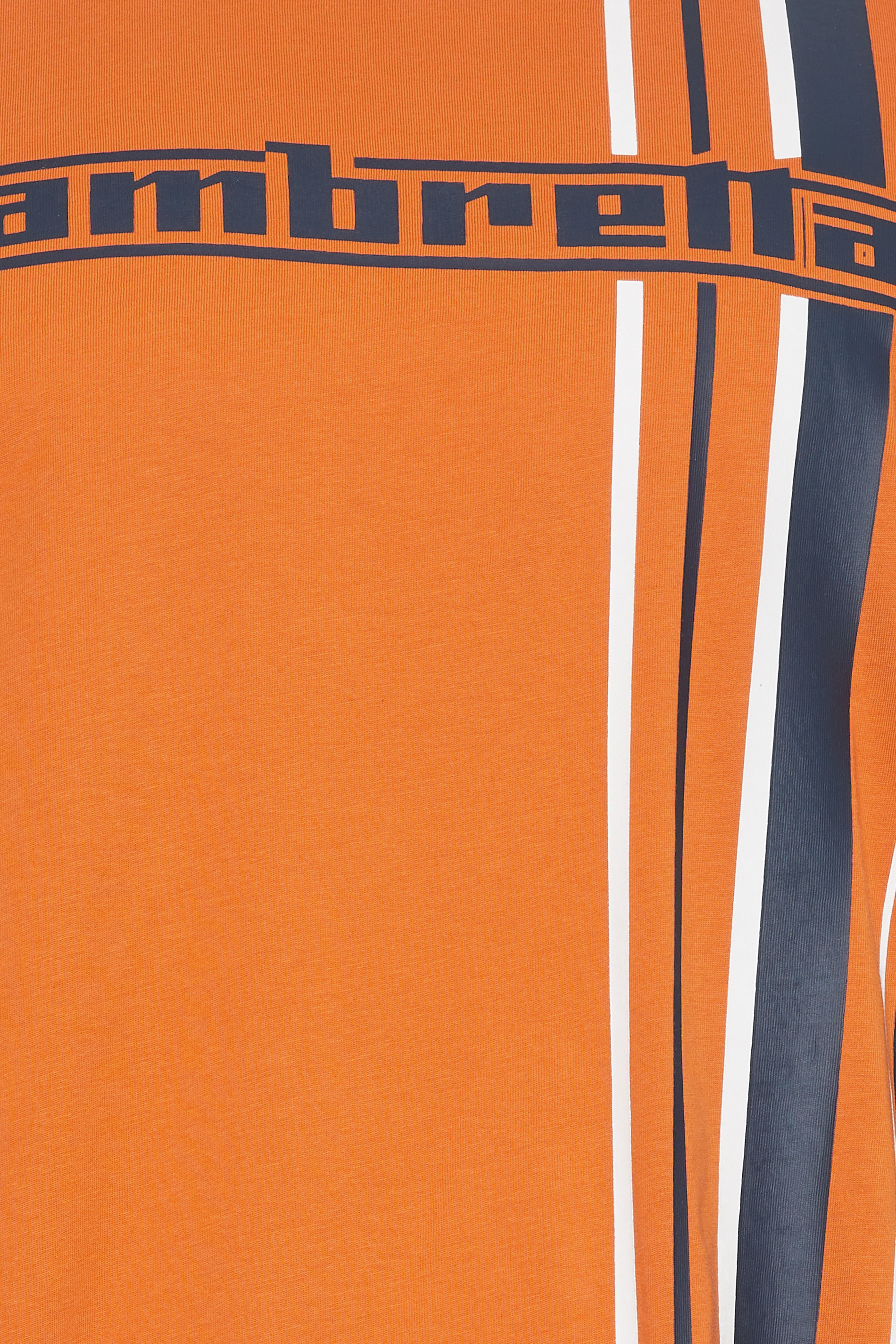 LAMBRETTA Big & Tall Orange Stripe T-Shirt | BadRhino 2