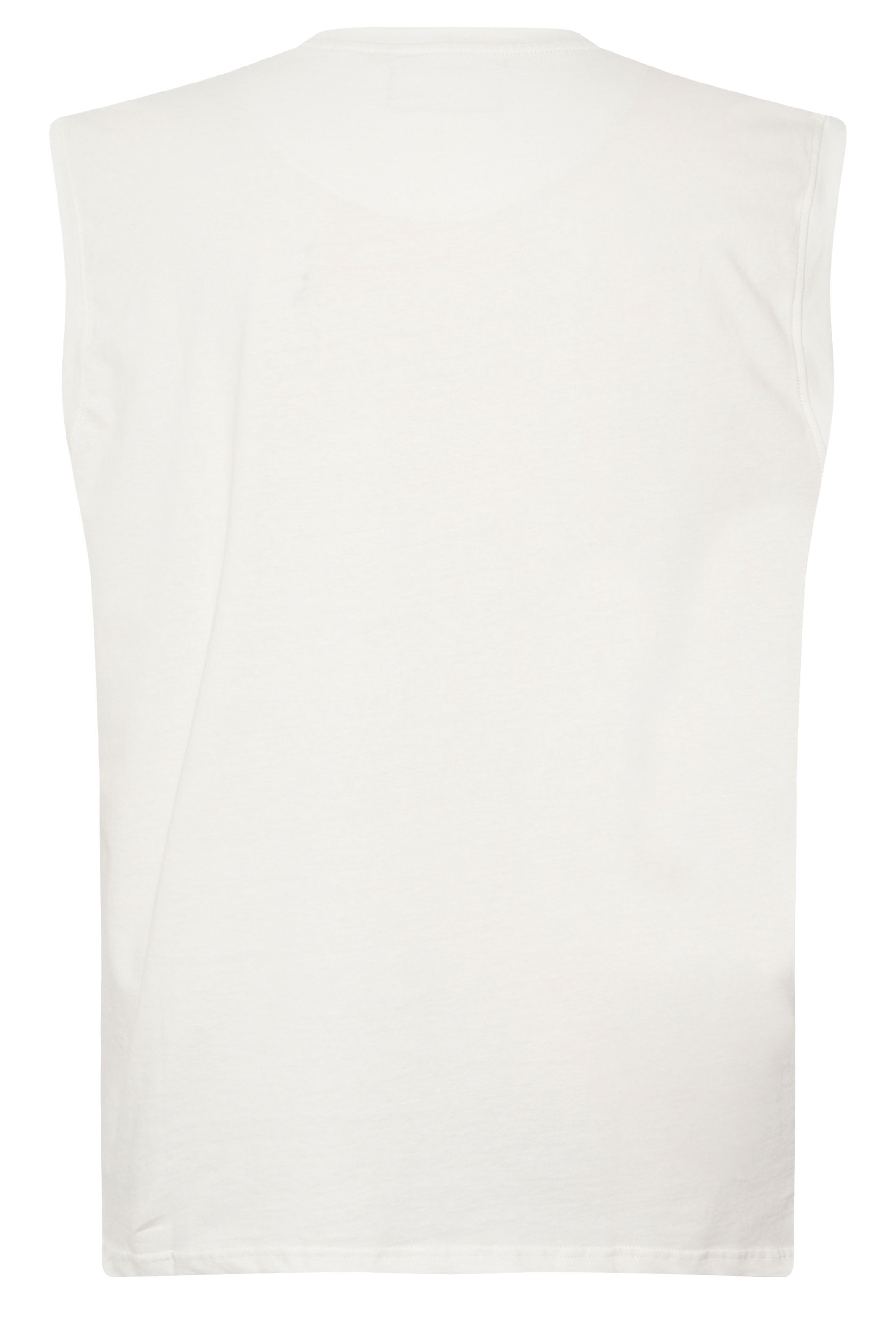 KAM Big & Tall White 'Hawaii Surf' Vest | BadRhino 3