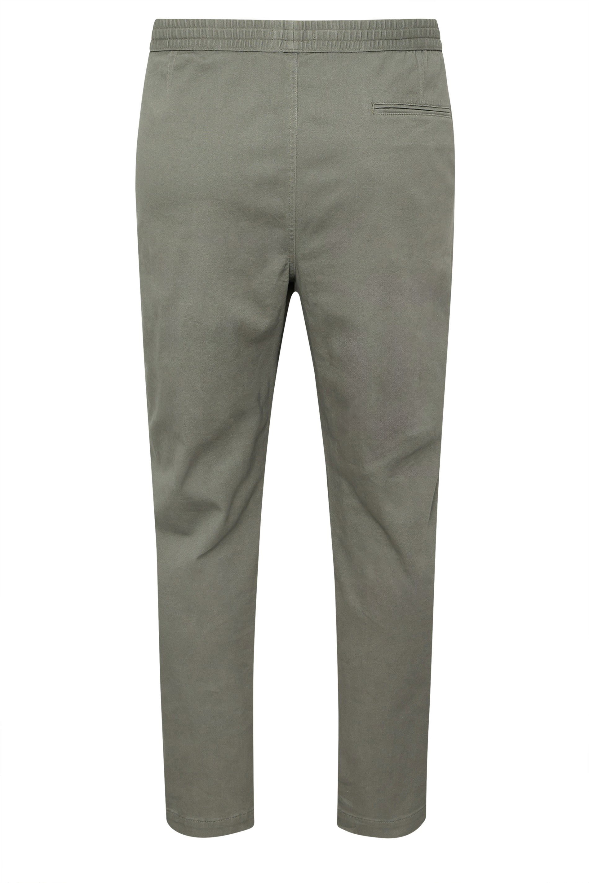 BadRhino Sage Green Elasticated Waist Chinos | BadRhino 7