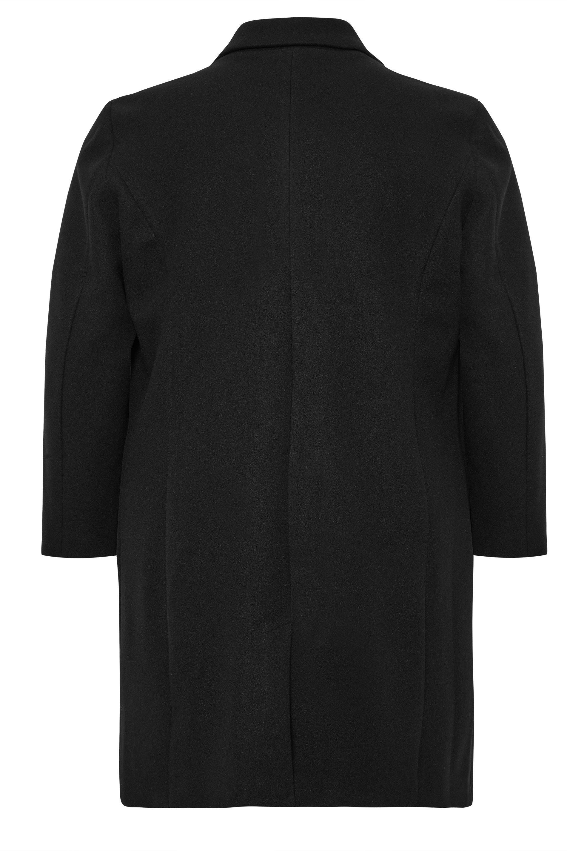 BadRhino Big & Tall Black Formal Overcoat | BadRhino 6