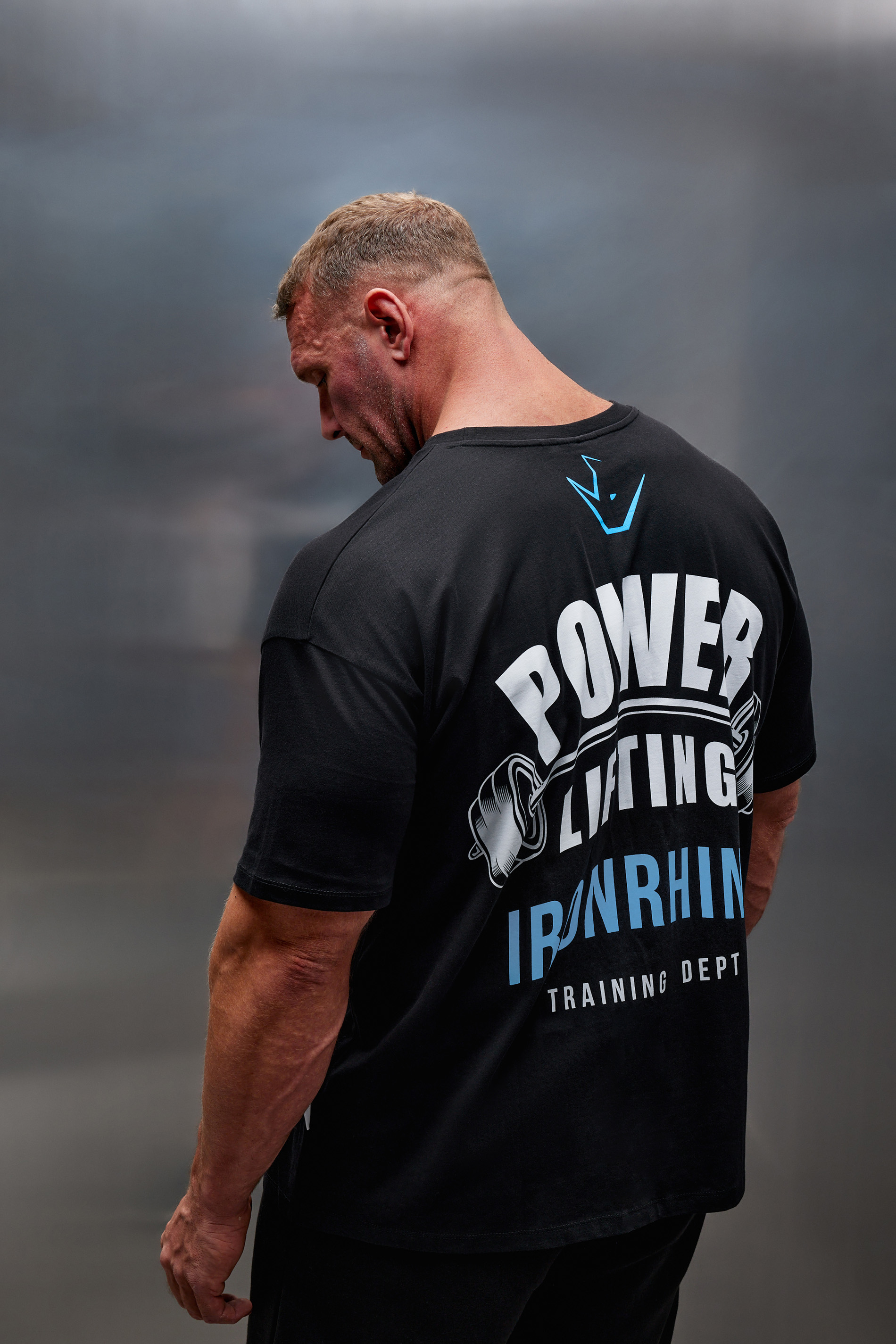 IronRhino Big & Tall Black 'Power Lifting' T-Shirt | BadRhino 1