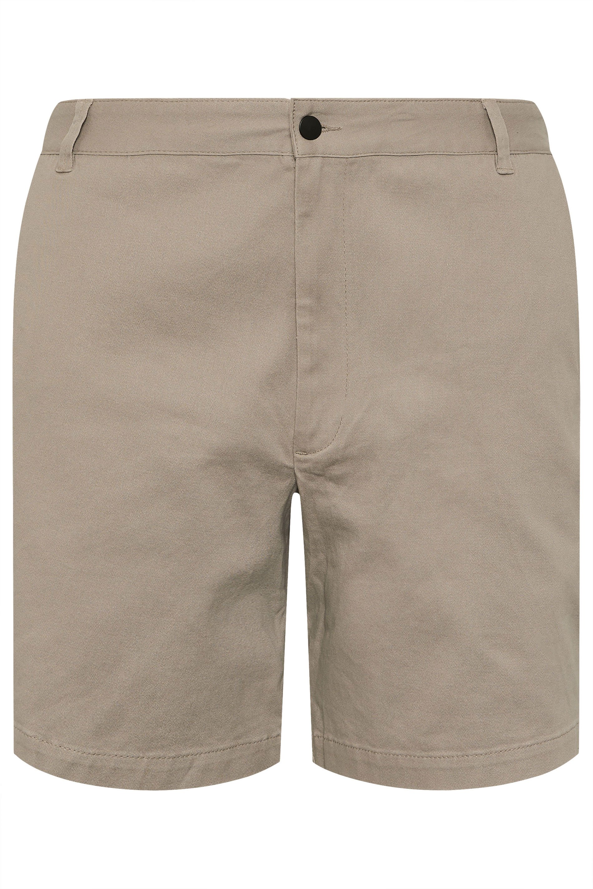 BadRhino Big & Tall Beige Brown Stretch Chino Shorts | BadRhino 7