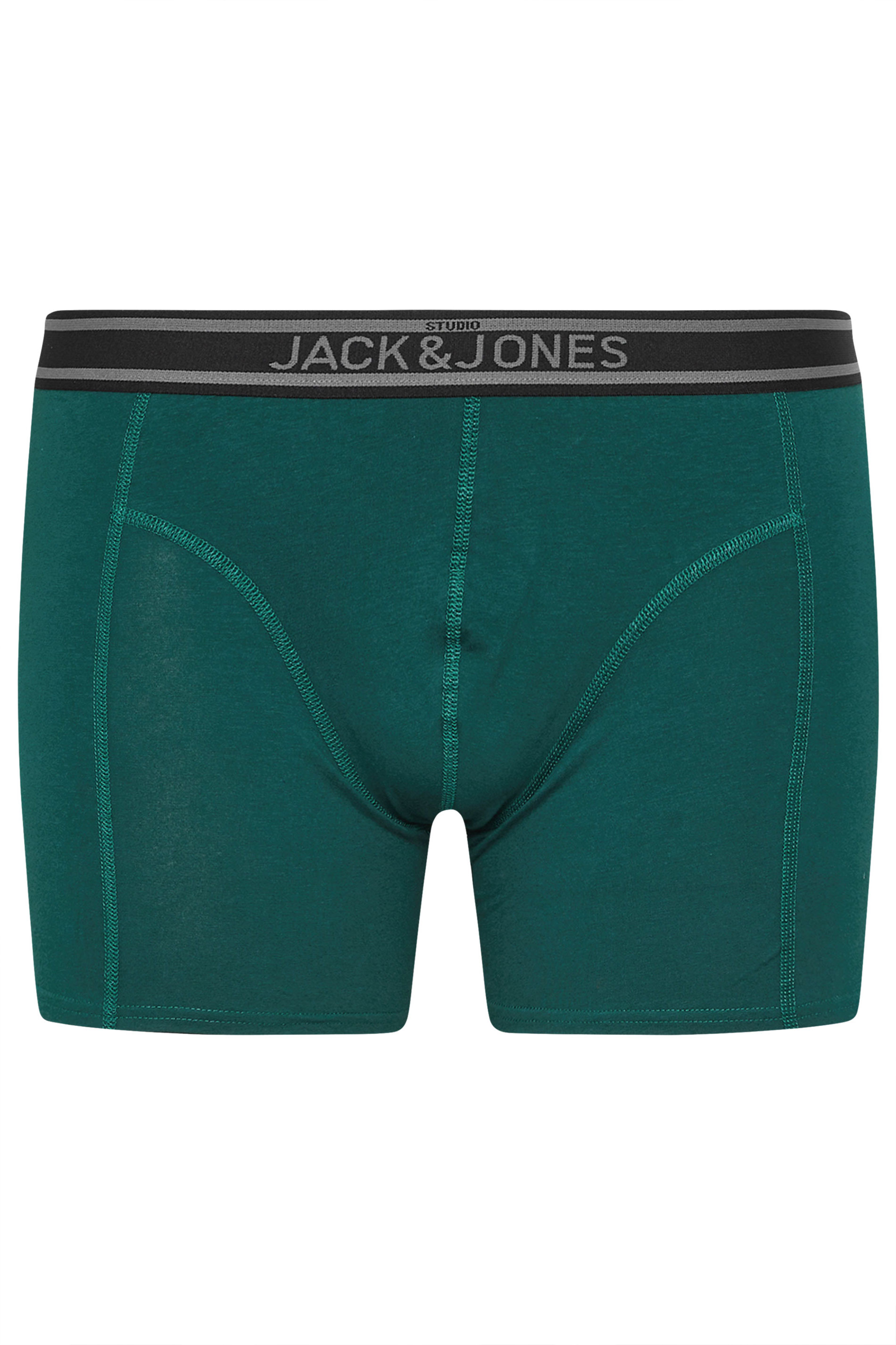 JACK & JONES Big & Tall 5 PACK Blue & Black Boxers | BadRhino 6