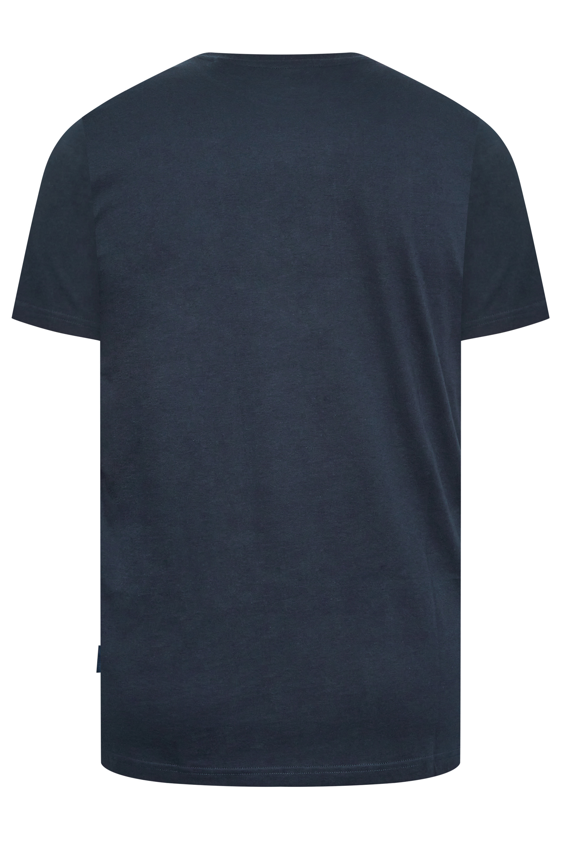 BadRhino Big & Tall Navy Blue Paddle Print T-Shirt | BadRhino 5