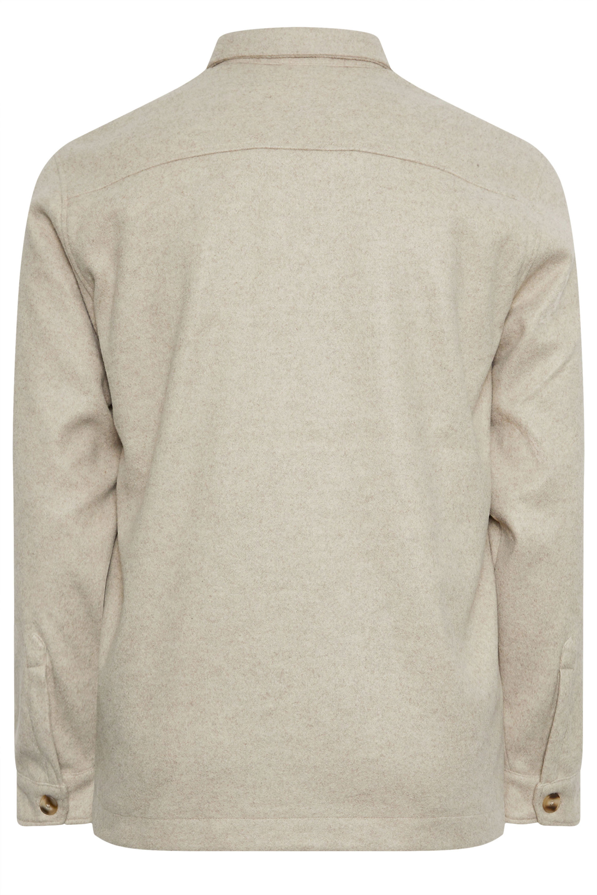 BadRhino Big & Tall Natural Brown Premium Button Down Shacket | BadRhino 7