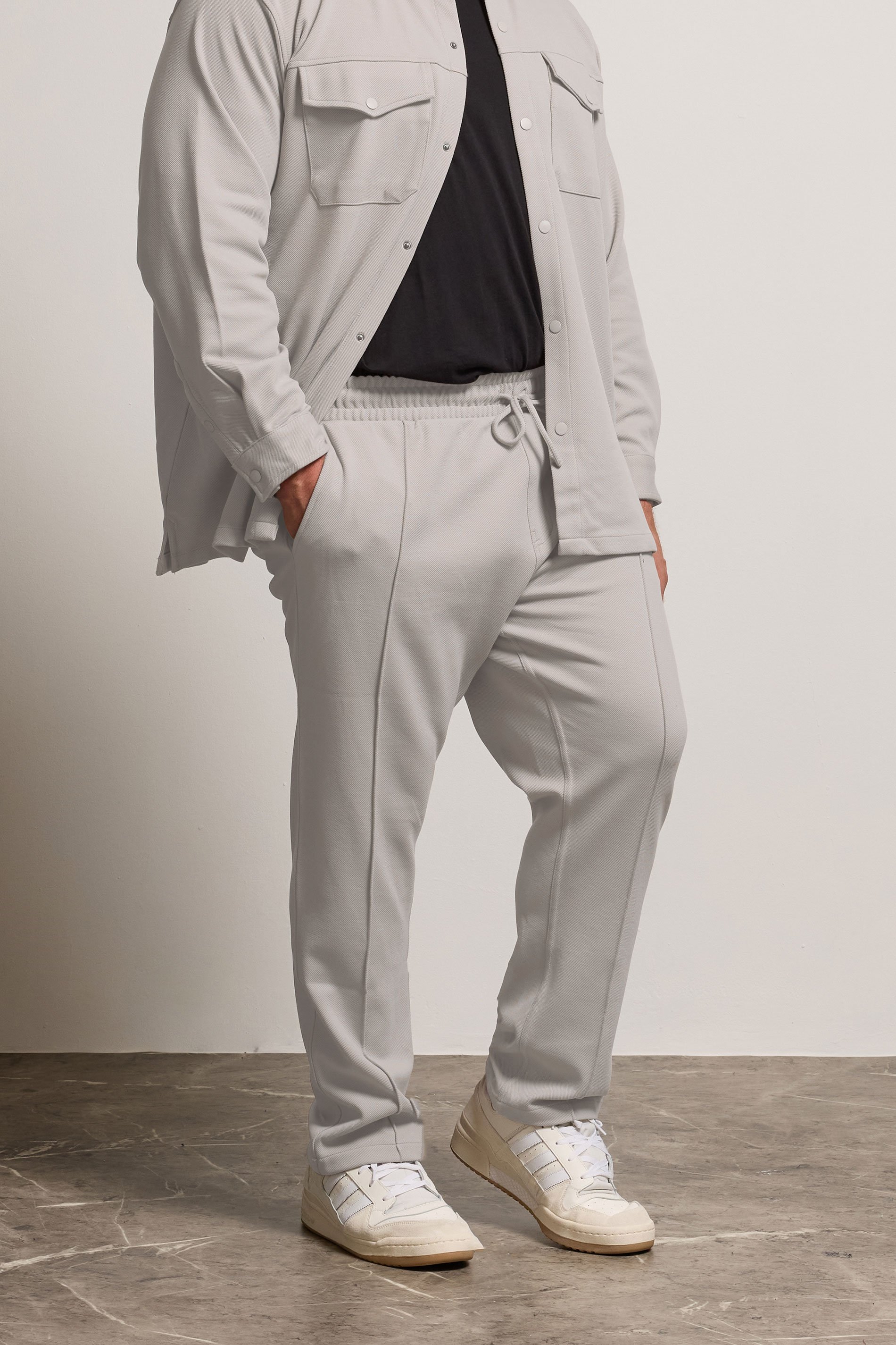 BadRhino Big & Tall Natural Brown Textured Jersey Joggers | BadRhino 1