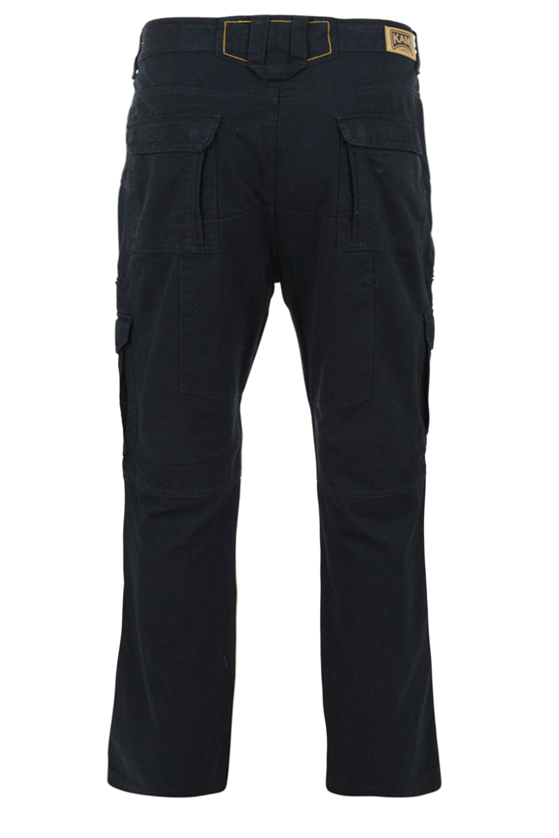 KAM Black Cargo Trousers | BadRhino 4