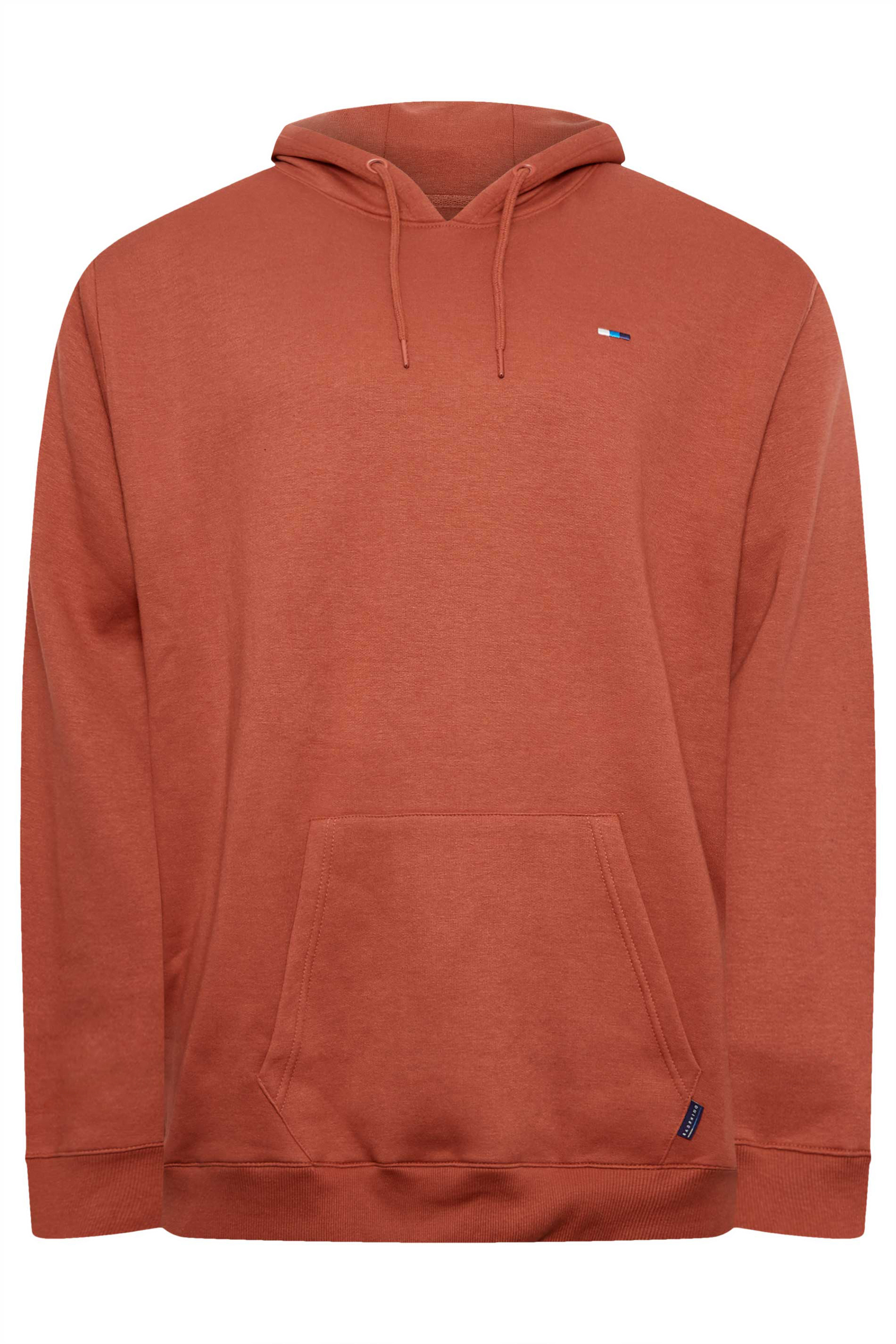 BadRhino Mens Plus Size Big & Tall Orange Logo Hoodie | BadRhino  4