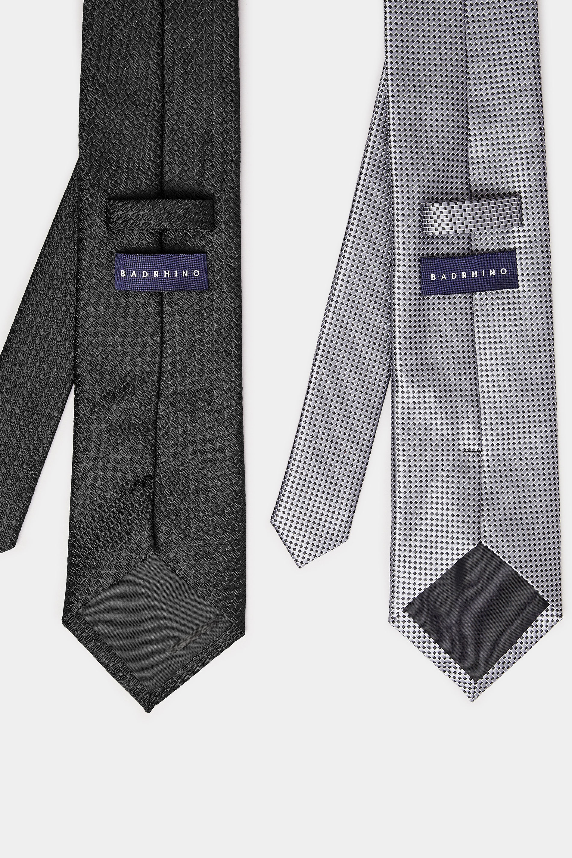 BadRhino Black & Grey 2 PACK Textured Ties| BadRhino 3