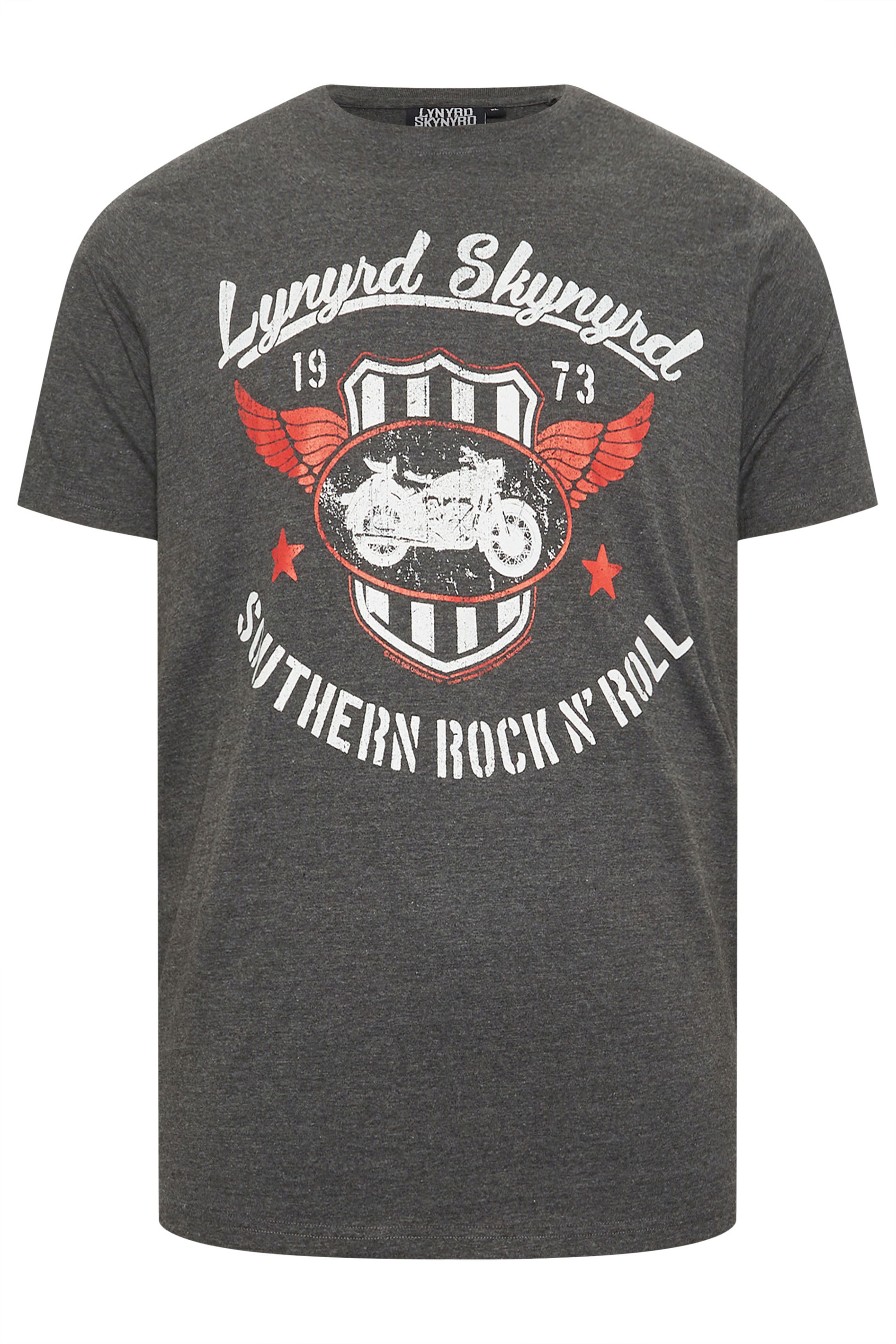 BadRhino Big & Tall Charcoal Grey 'Lynyrd Skynyrd' Graphic T-Shirt | BadRhino 6