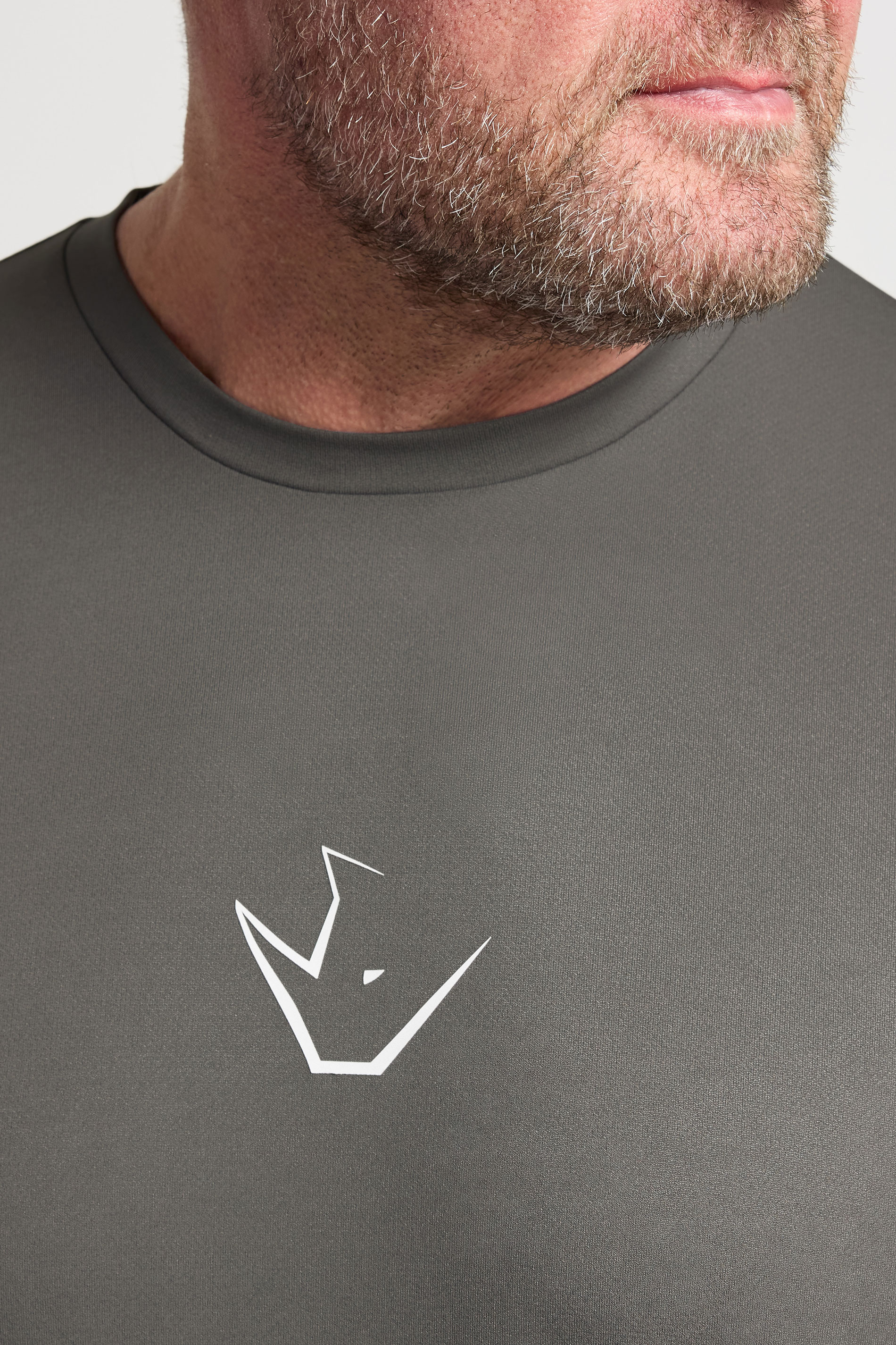 IronRhino Big & Tall Grey Performance T-Shirt | BadRhino 4