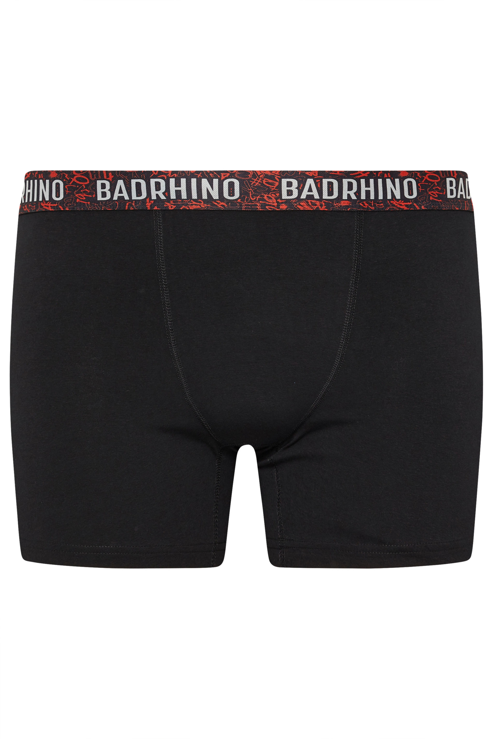 BadRhino Big & Tall 3 PACK Black Graffiti Design Boxers | BadRhino 5