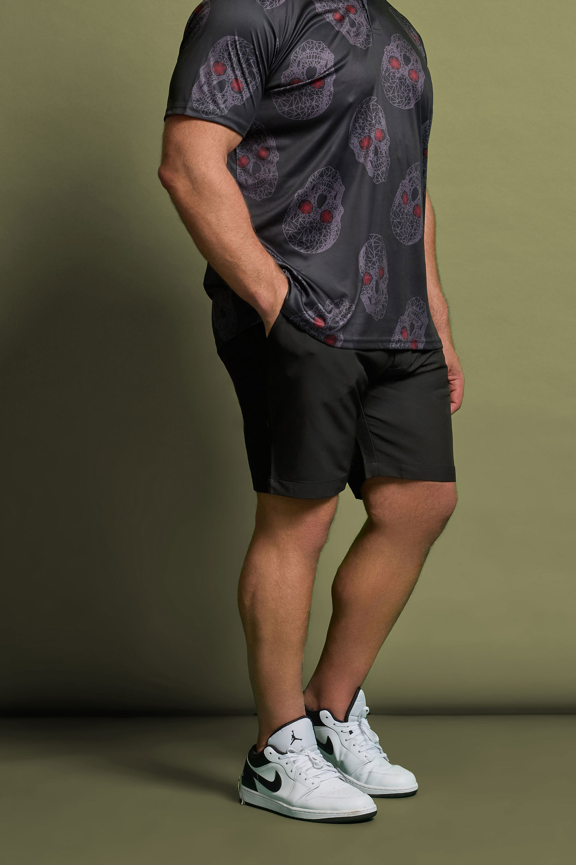 BadRhino Golf Big & Tall Black Shorts | BadRhino 1