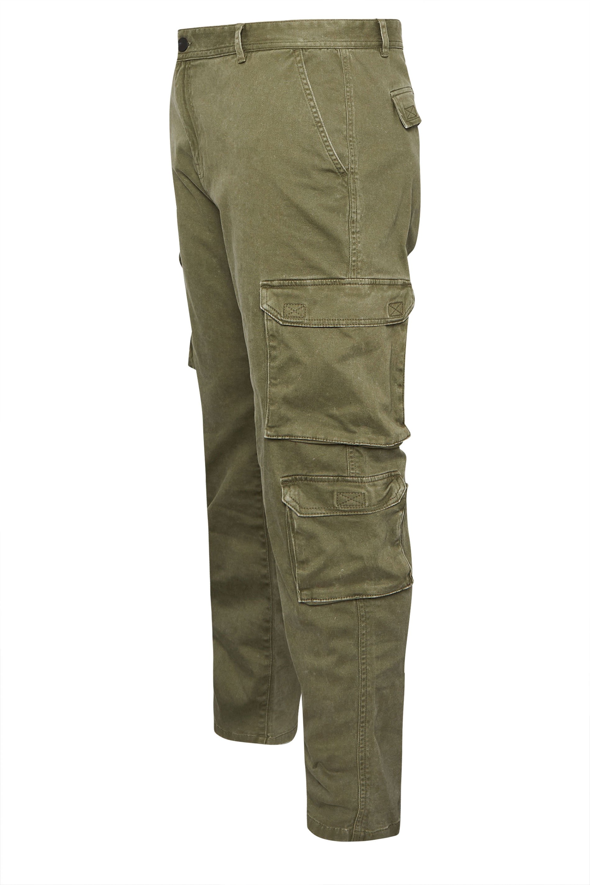 BadRhino Big & Tall Olive Green Cargo Trousers | BadRhino 8