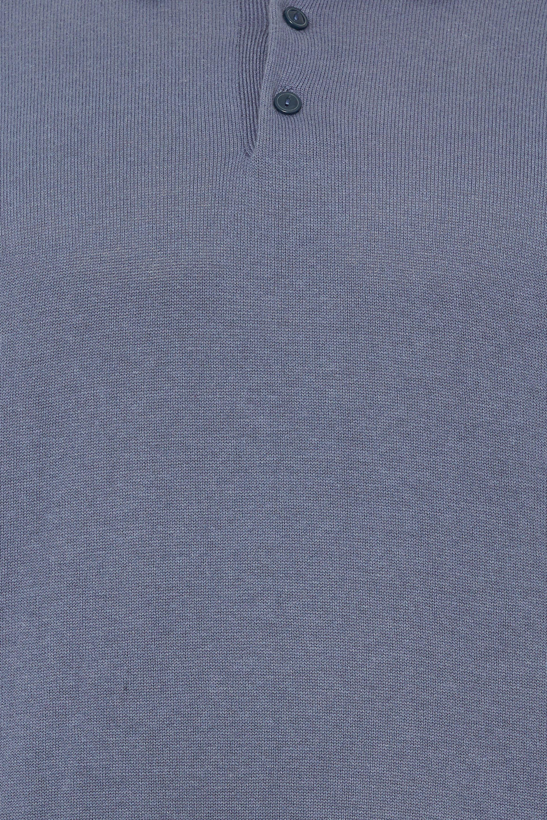 BadRhino Big & Tall Light Blue Knitted Short Sleeve Polo Shirt | BadRhino 4