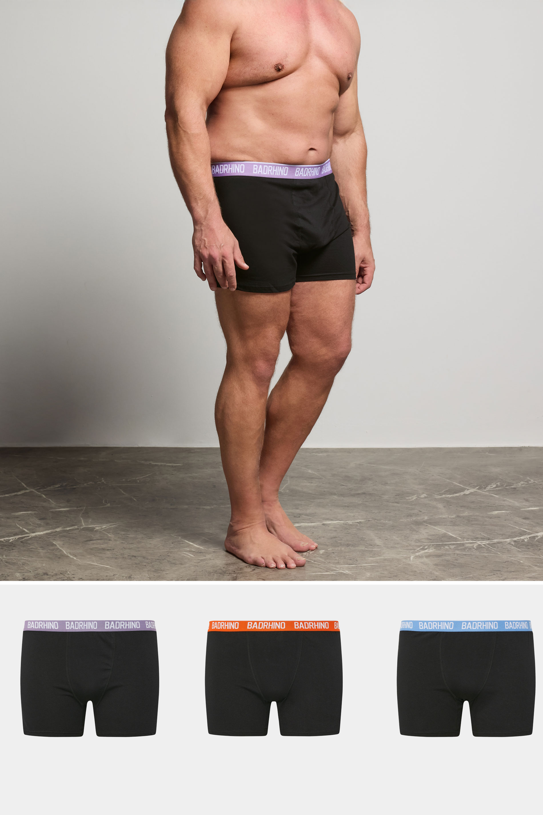 BadRhino Big & Tall 3 PACK Black Boxers | BadRhino 1
