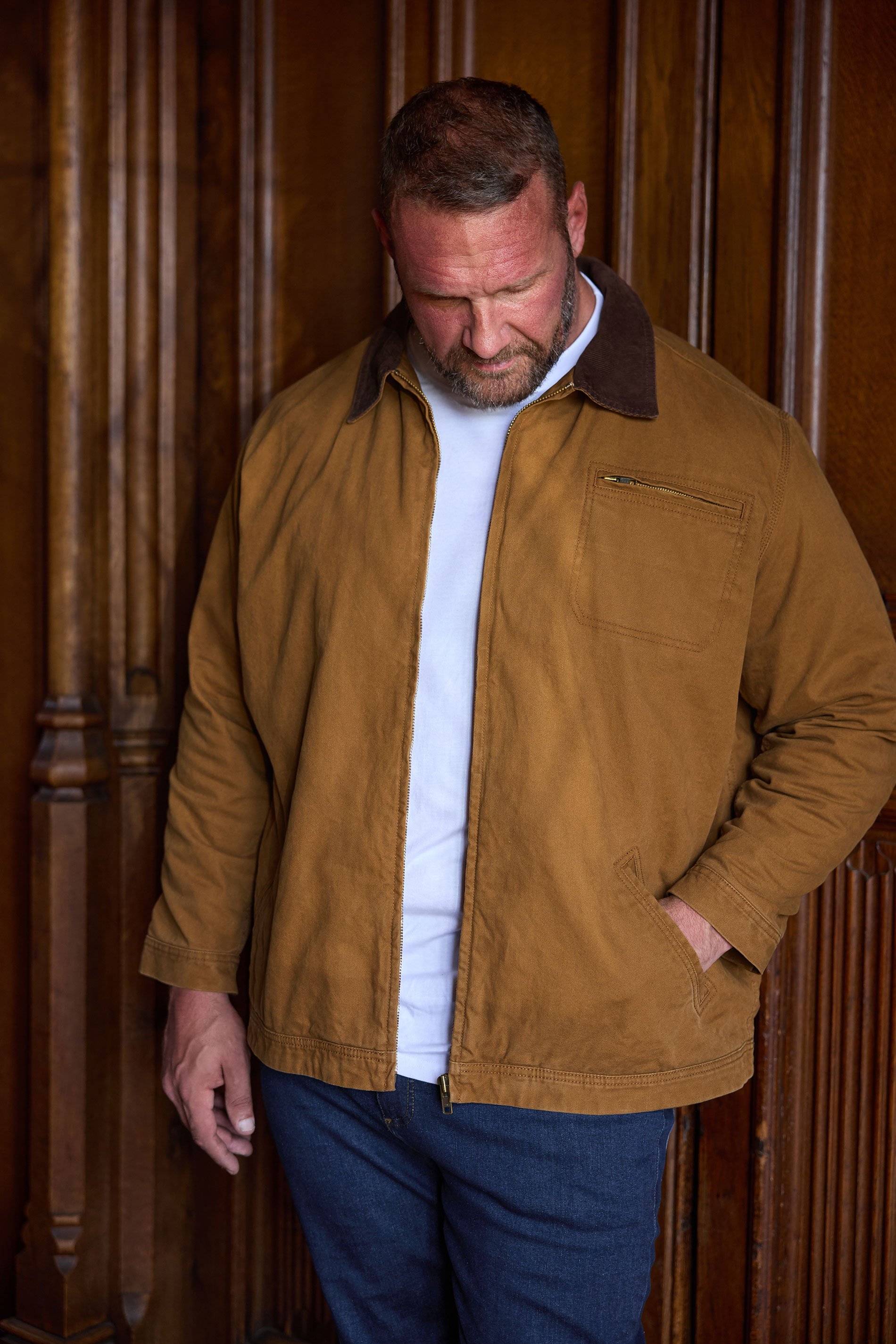 BadRhino Big & Tall Brown Canvas Worker Jacket | BadRhino 1