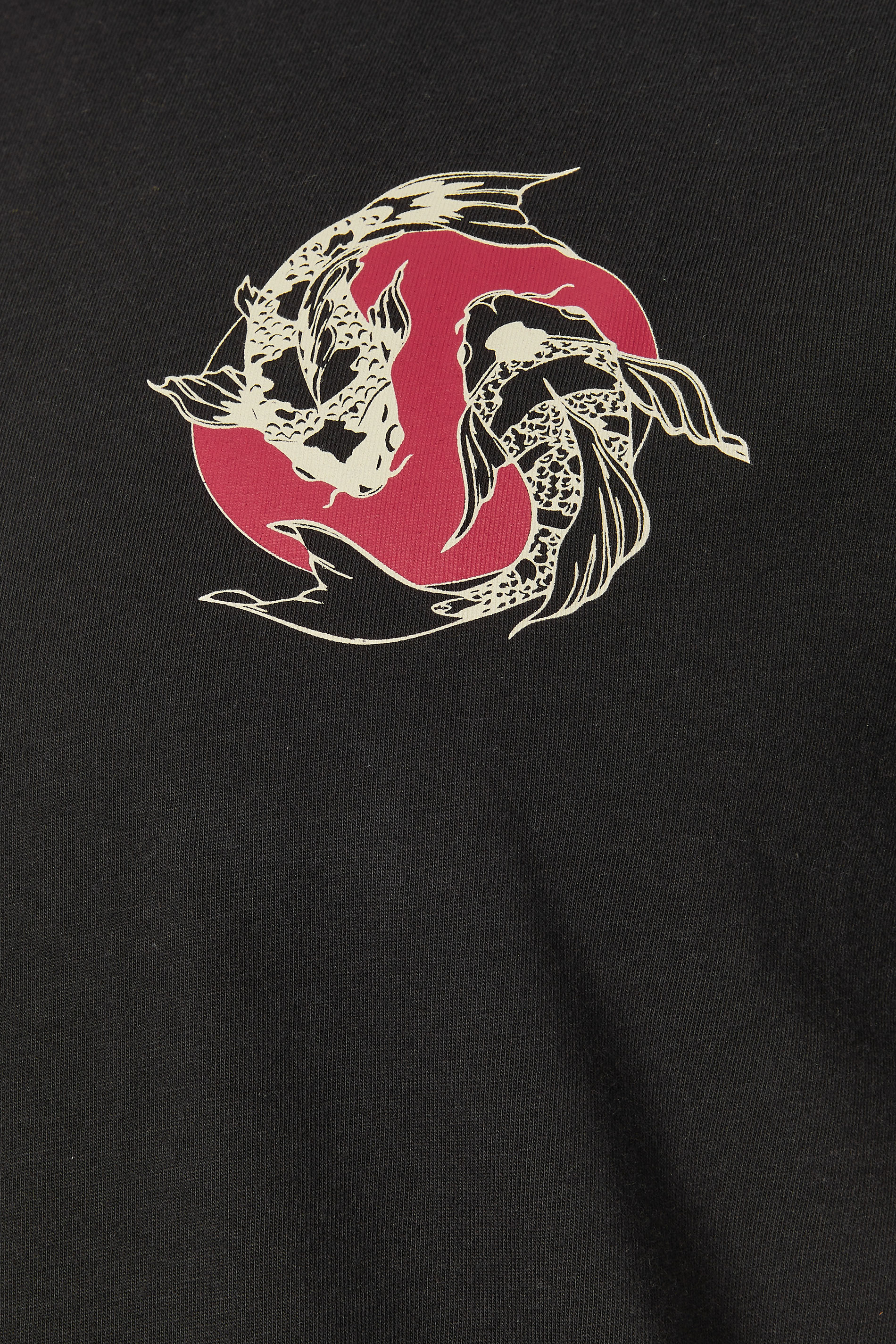 BadRhino Big & Tall Black Japanese Koi Graphic T-Shirt | BadRhino 7