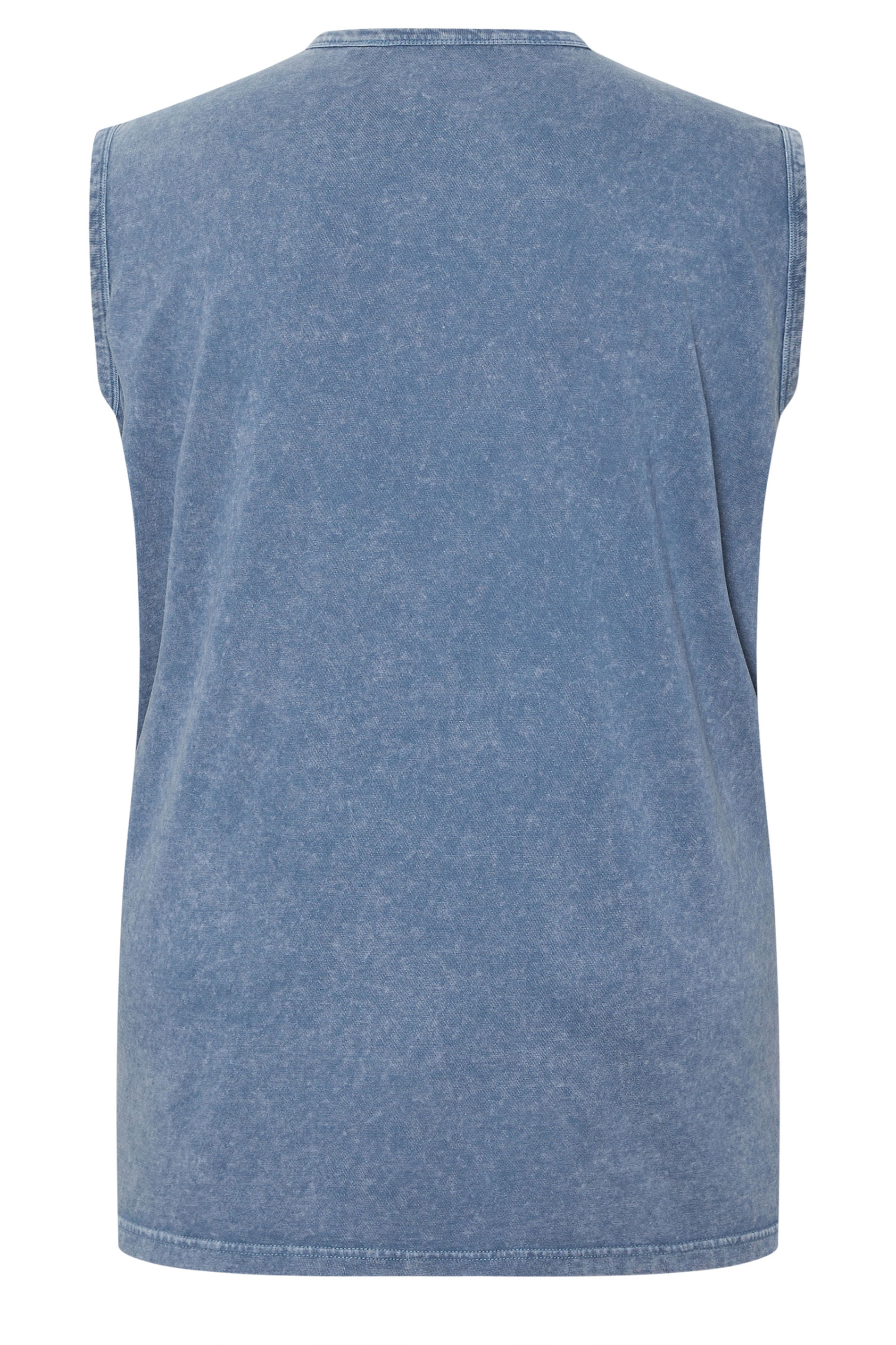 BadRhino Big & Tall Blue Acid Wash Skull Vest | BadRhino 8