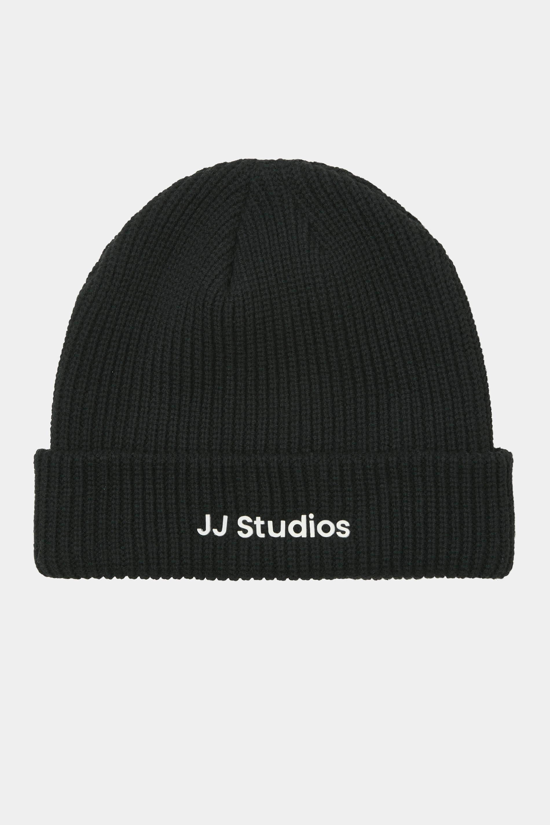 JACK & JONES Big & Tall Black Studio Beanie | BadRhino 1
