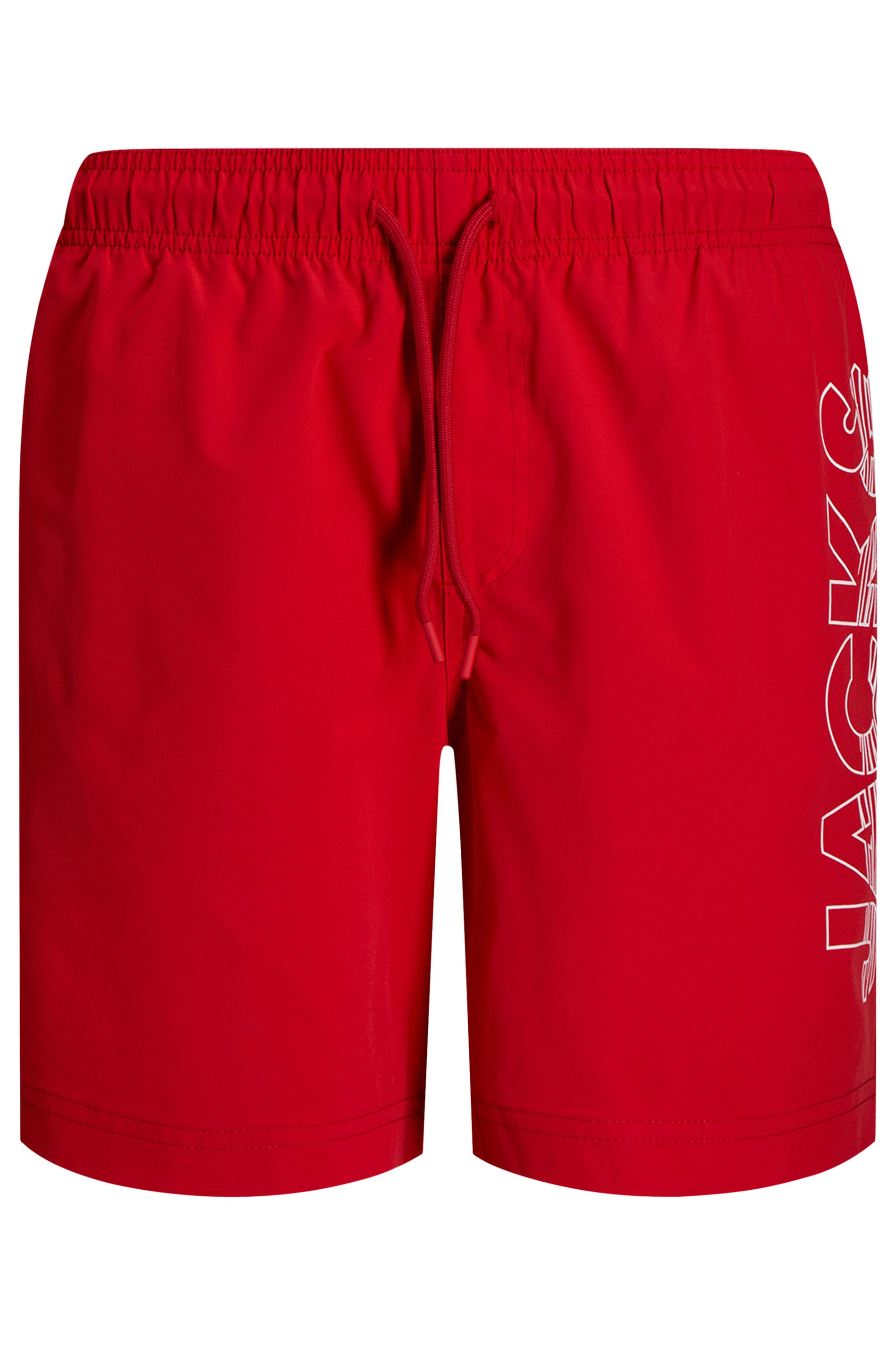 JACK & JONES Big & Tall Red Wave Swim Shorts | BadRhino 2