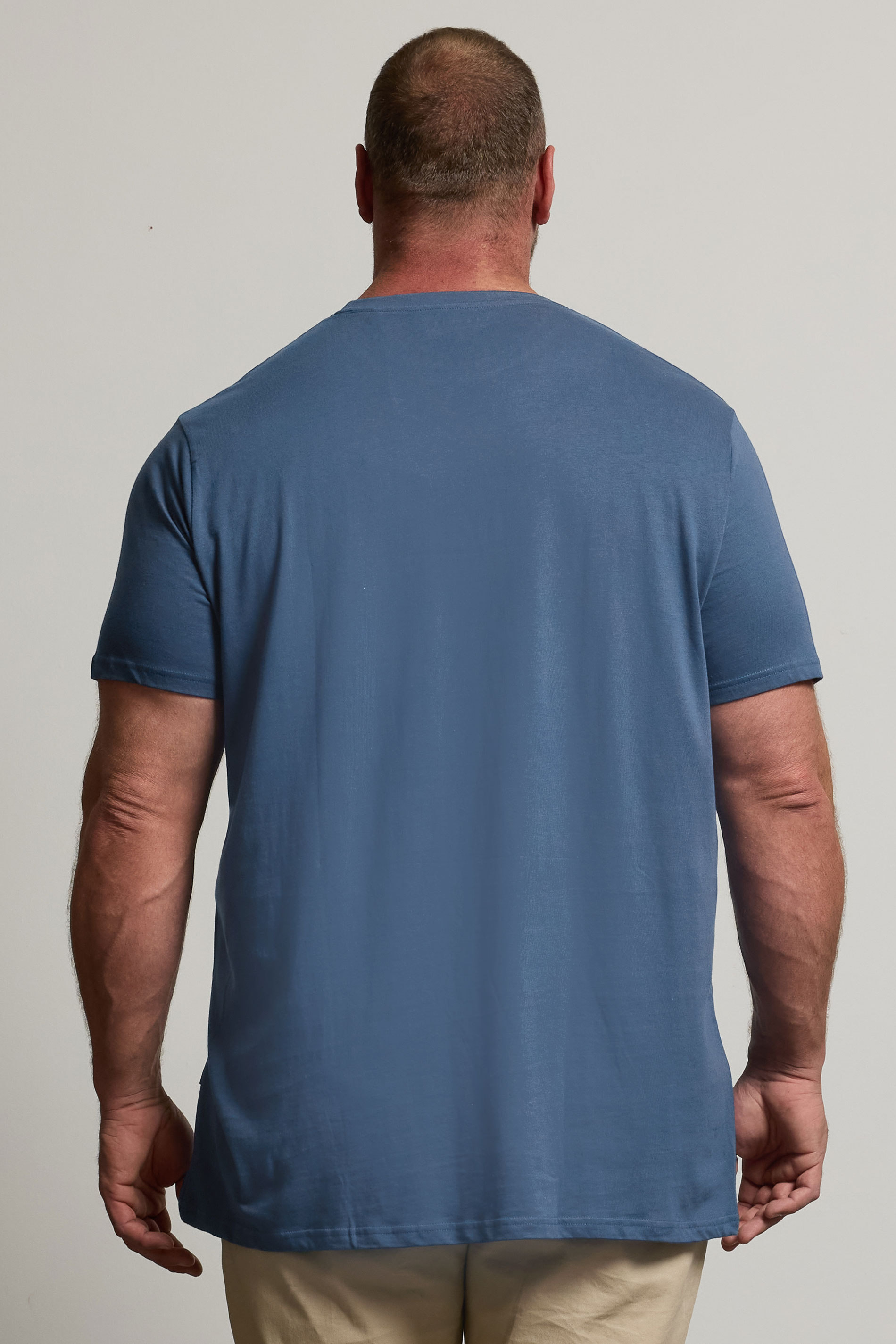 BadRhino Big & Tall Storm Blue Extra Long Core T-Shirt | BadRhino 3