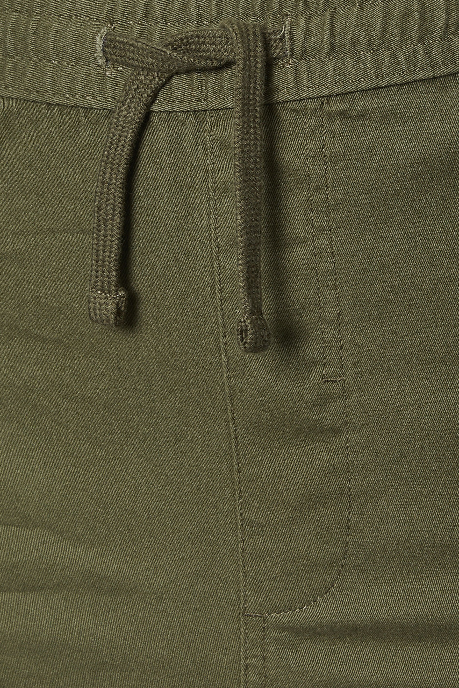 BadRhino Big & Tall Olive Green Elasticated Waist Chinos | BadRhino 3