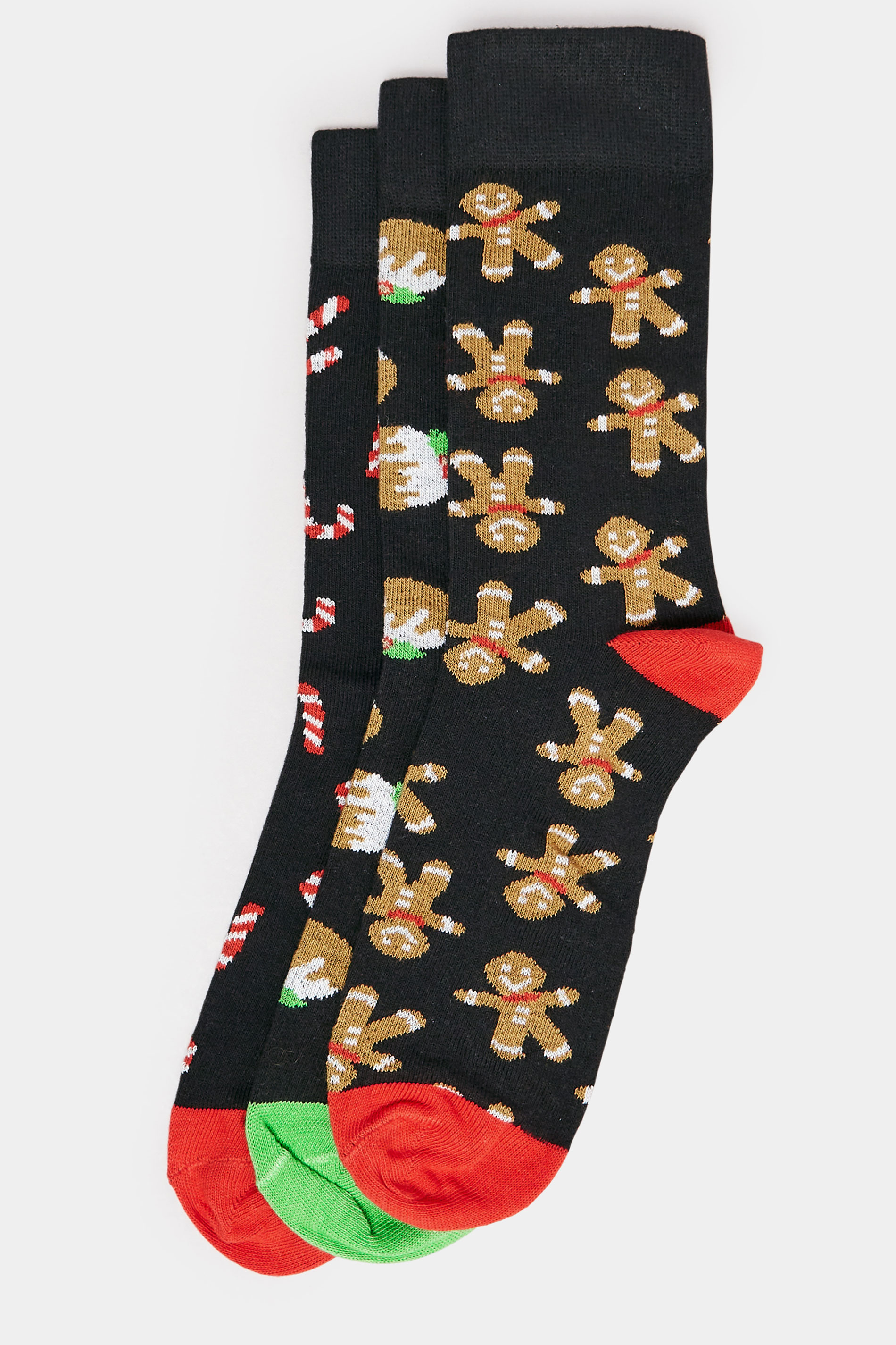 BadRhino Big & Tall 3 PACK Black Christmas Socks | BadRhino 1