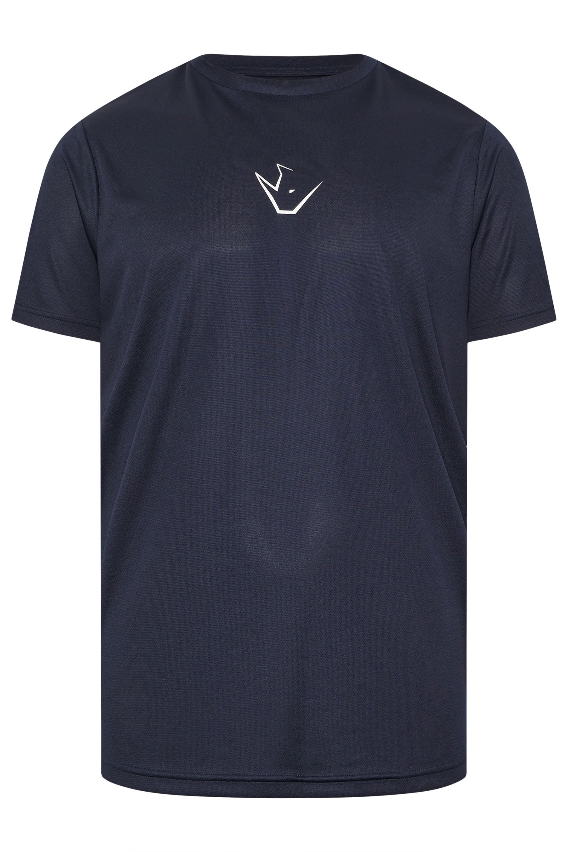 IronRhino Big & Tall Navy Blue Branded Performance T-Shirt | BadRhino 5