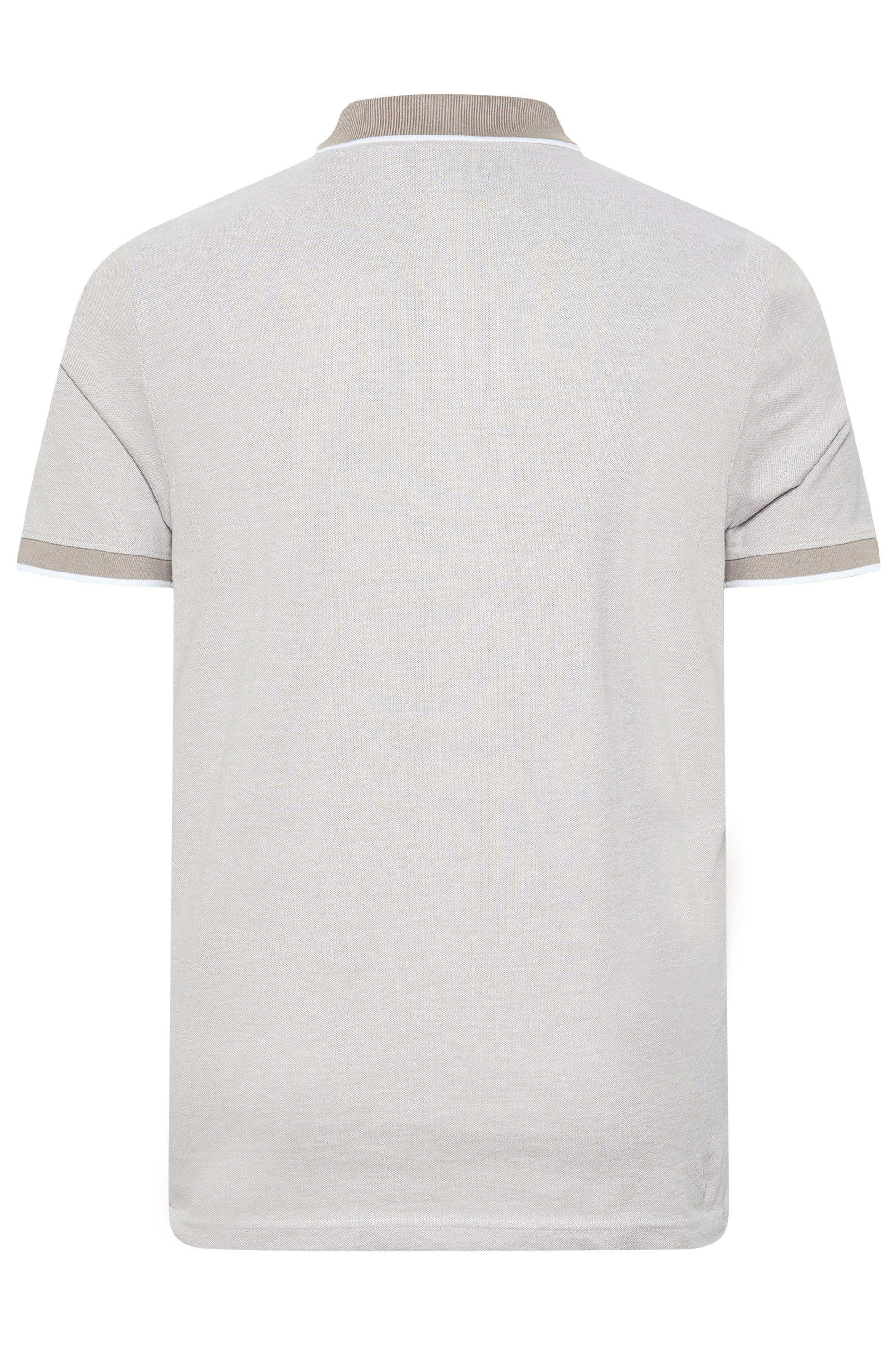 BadRhino Big & Tall Beige Brown Birdseye Polo Shirt | BadRhino 6