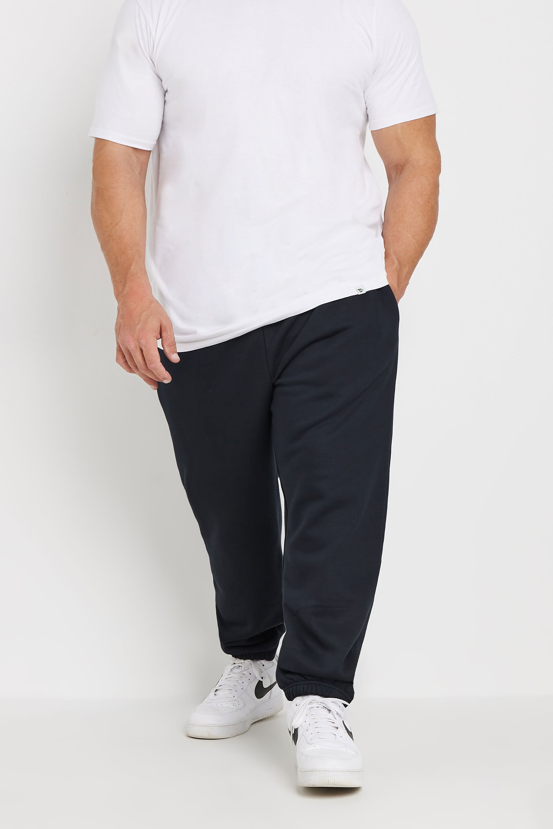 BadRhino Big & Tall Navy Blue Premium Cuffed Joggers | BadRhino 1