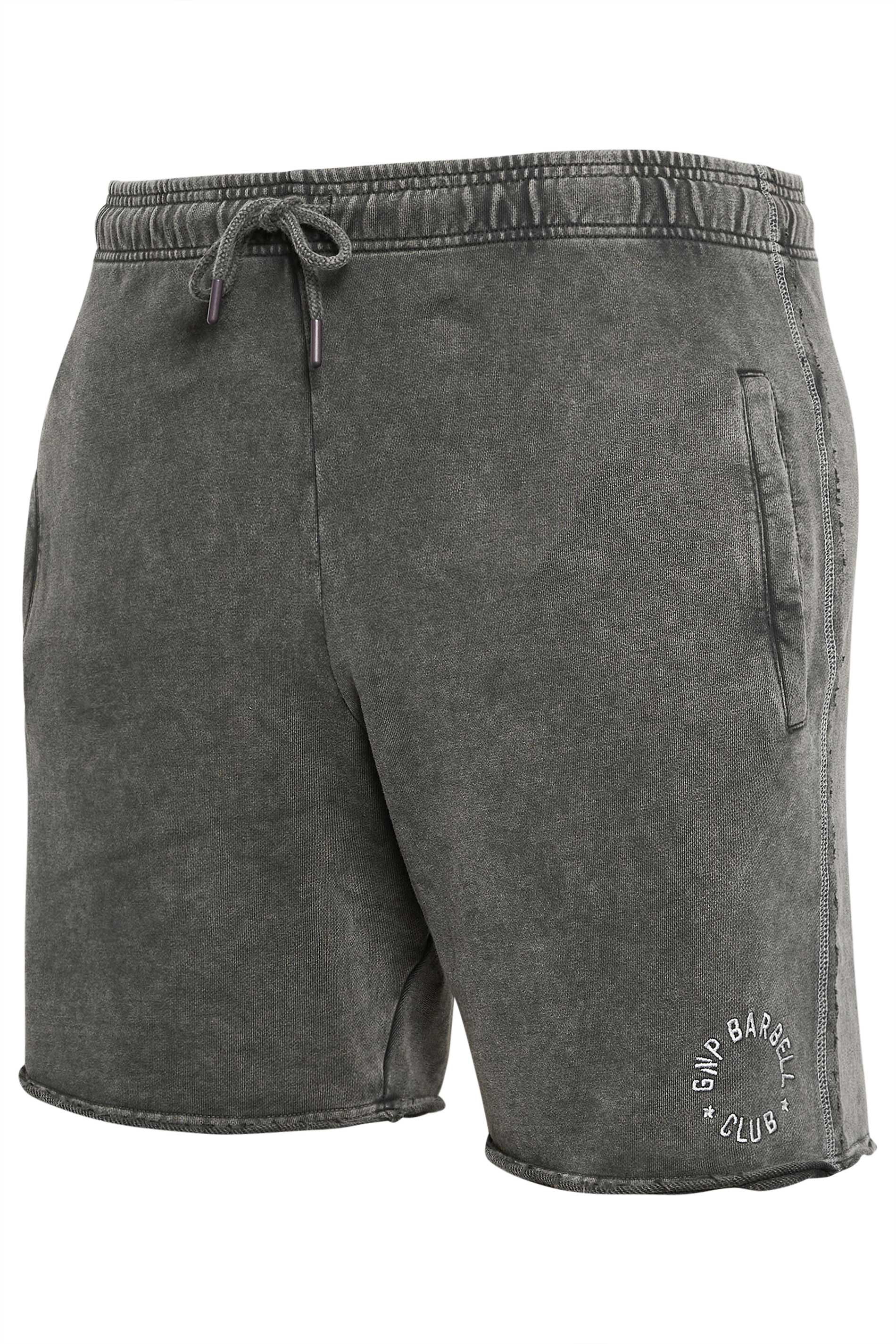 GNP Big & Tall Grey Logo Shorts | BadRhino 5