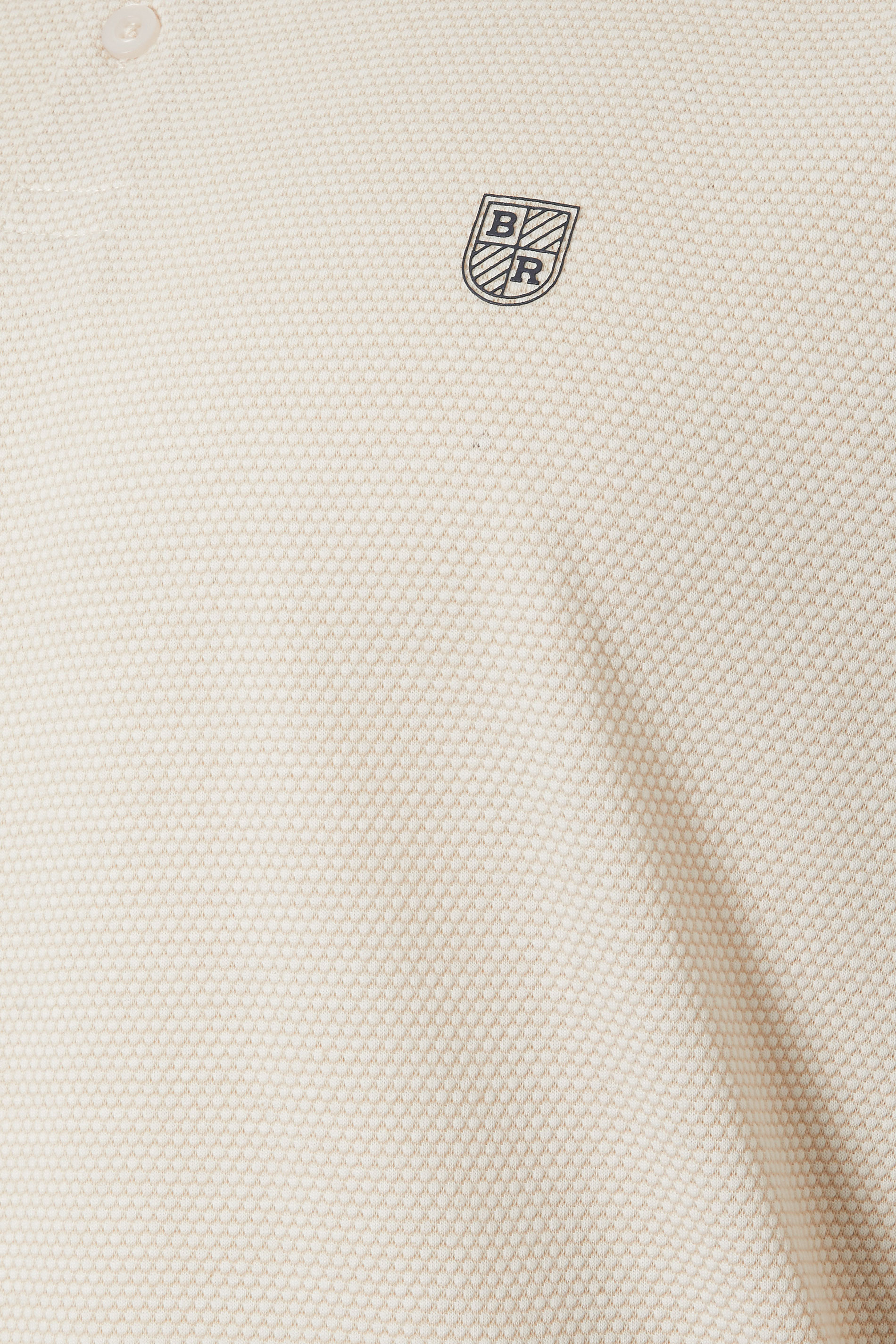 BadRhino Big & Tall Beige Brown Textured Waffle Polo Shirt | BadRhino 6