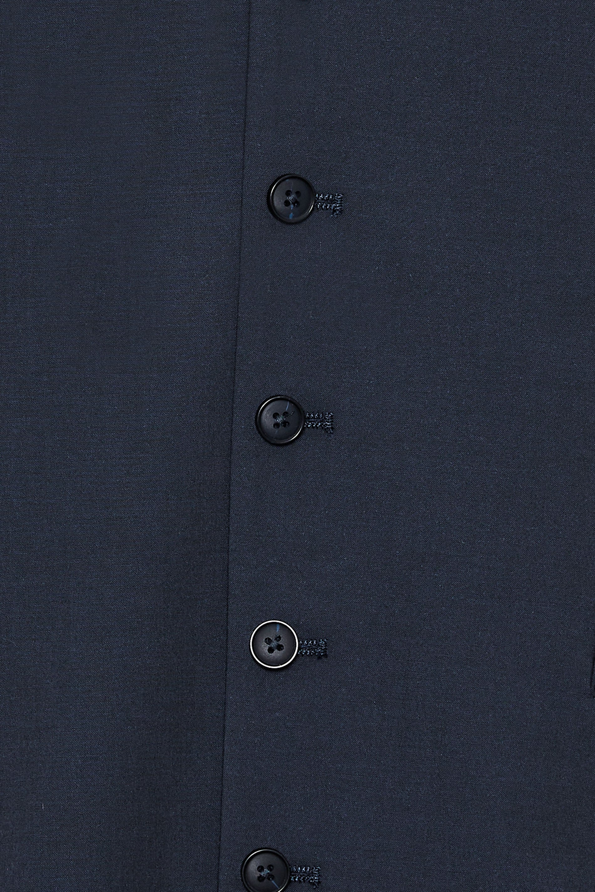 D555 Big & Tall Black Suit Waistcoat | BadRhino 6