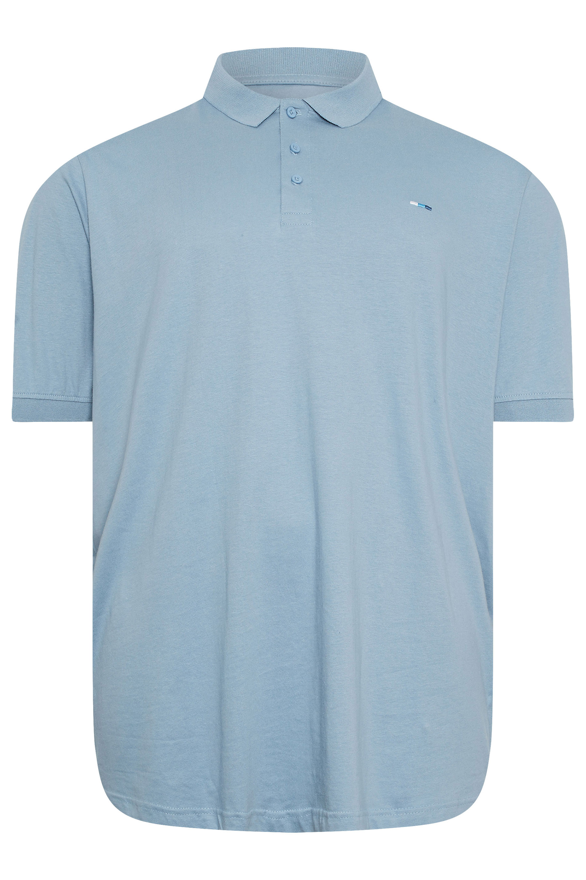 BadRhino Big & Tall Blue Jersey Polo Shirt | BadRhino 6