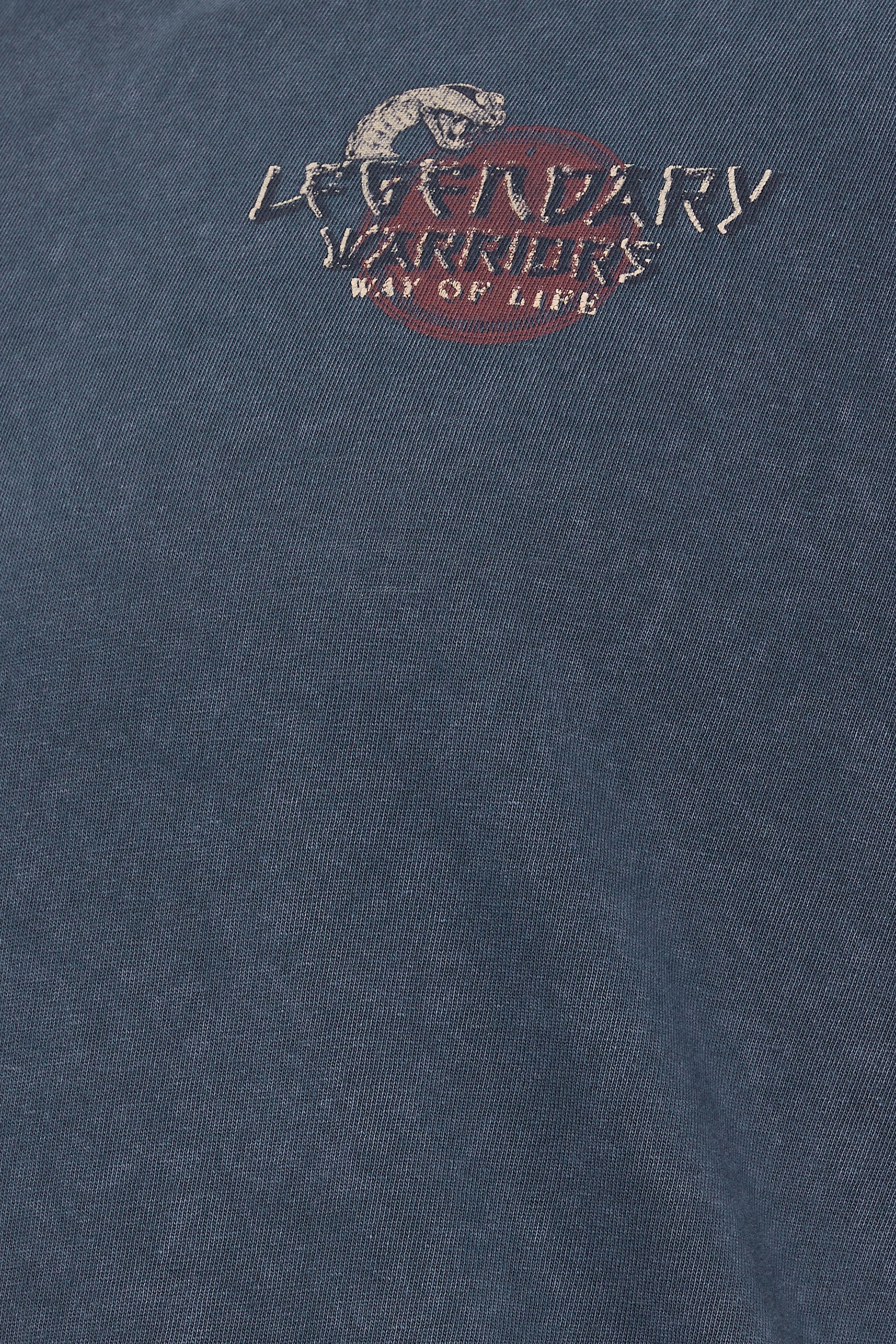 BadRhino Big & Tall Navy Blue 'Legendary Warriors' Print T-Shirt | BadRhino 7