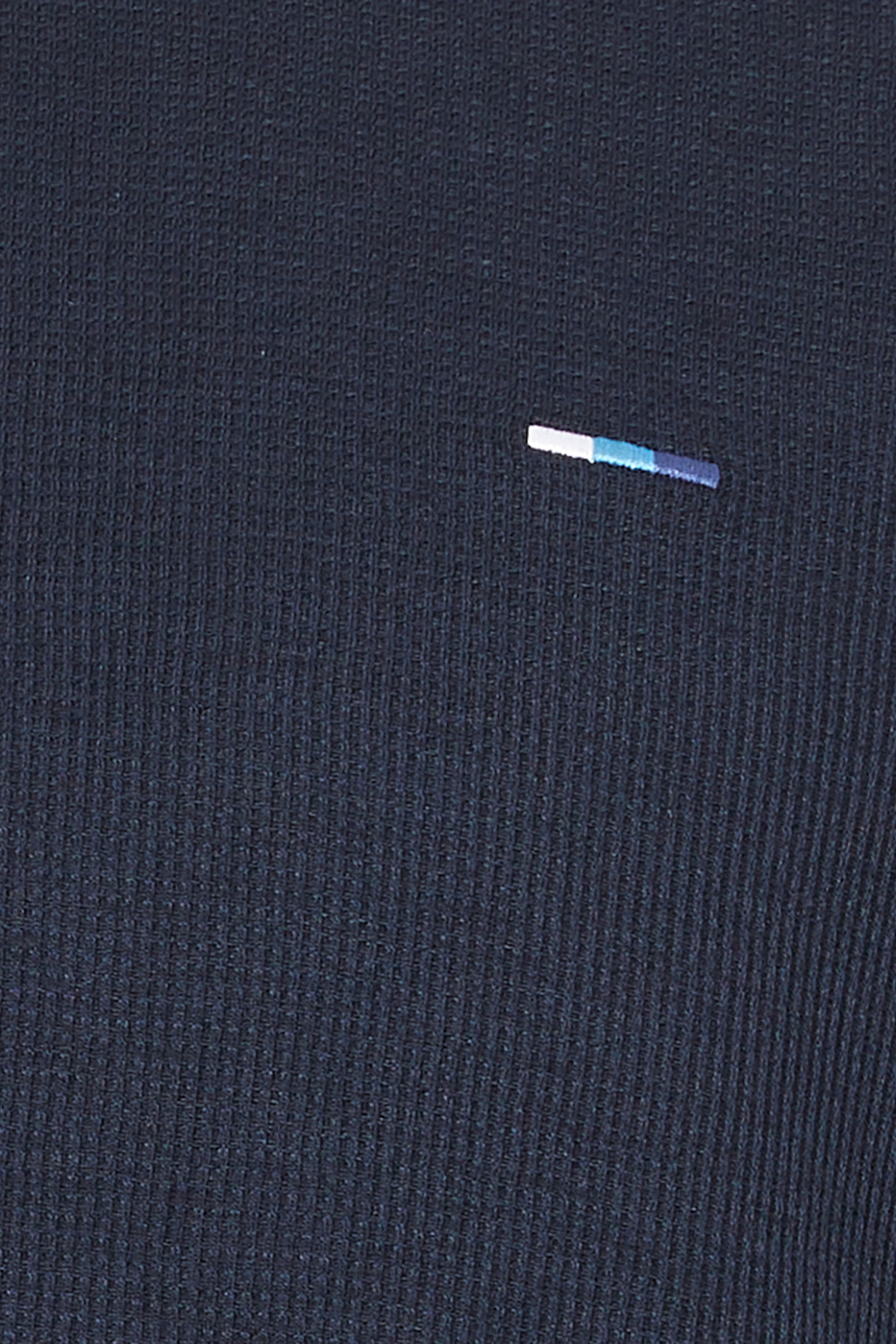 BadRhino Big & Tall Navy Blue Two Tone Waffle Polo Shirt | BadRhino 7