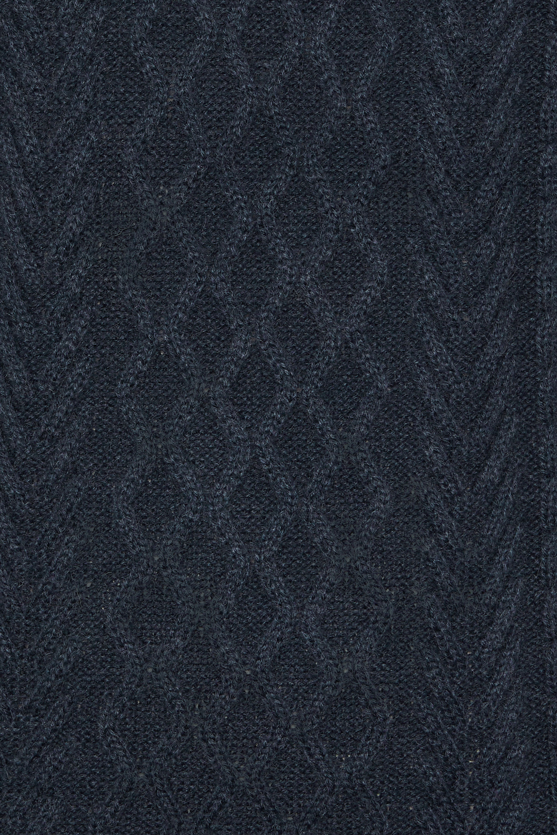 BadRhino Big & Tall Navy Blue Cable Knit Quarter Zip Jumper | BadRhino 7